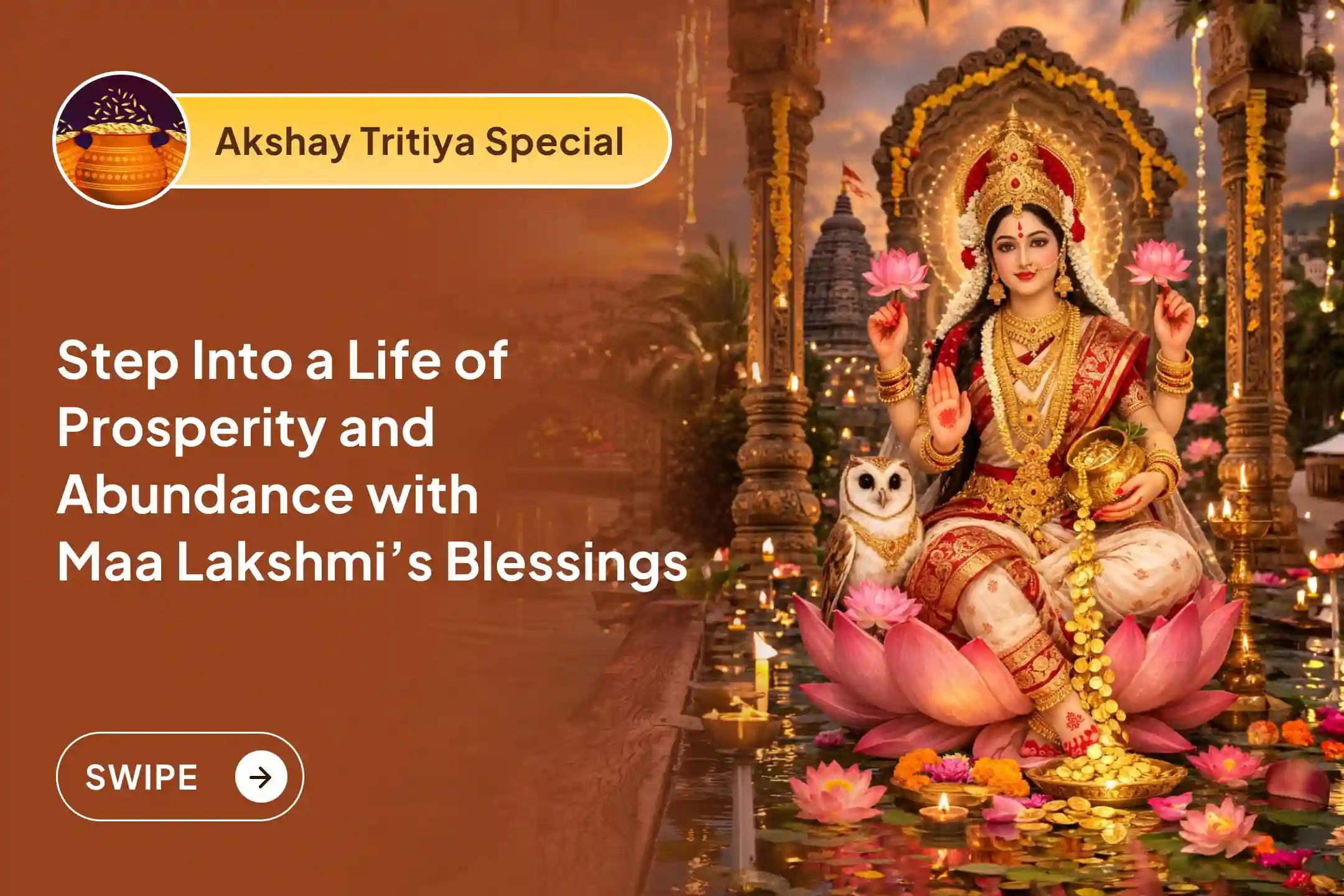 💰✨This Akshay Tritiya, receive Kolhapur Mahalakshmi’s divine blessings for rising wealth, business success, and lasting financial stability through sacred Mahapuja performed traditionally.