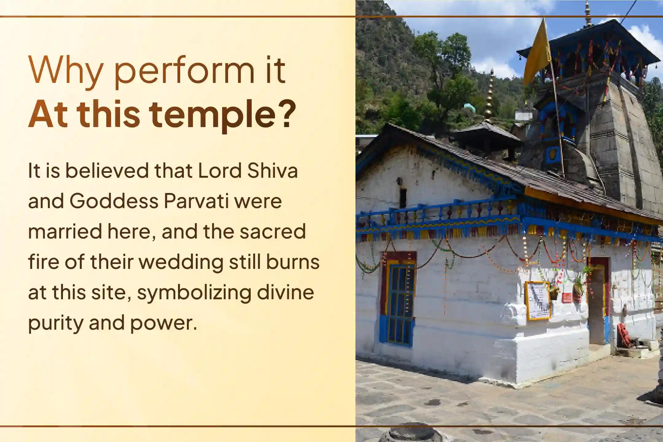 🔱 At the sacred wedding site of Mahadev and Maa Gauri, participate in a special puja to give new life to your relationships and receive the divine blessings of love and trust.