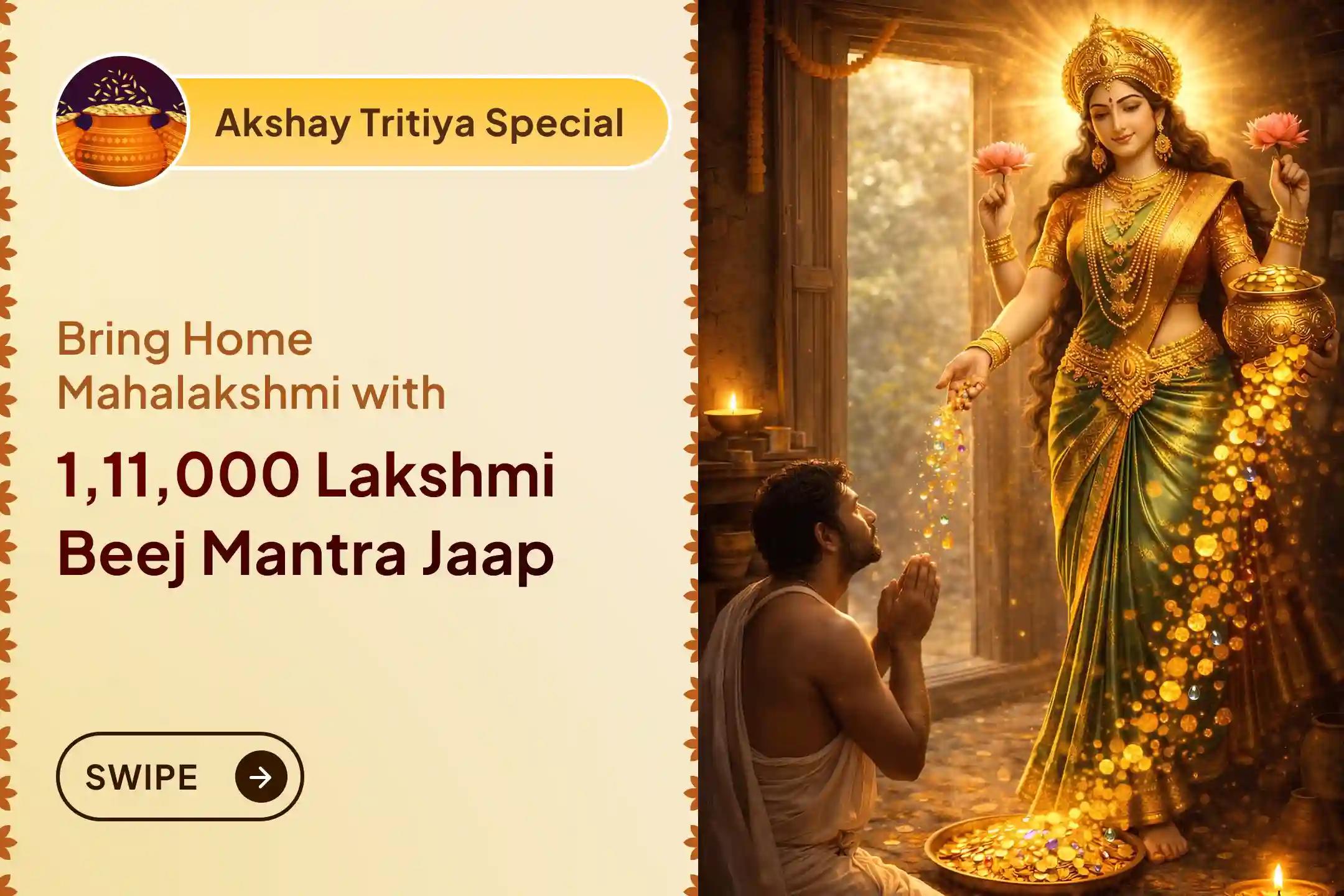 This Auspicious Akshay Tritiya, Bring home Maa Lakshmi  in the form of her Charan Paduka and grab the opportunity to invite Abundance, wealth and Happiness. 