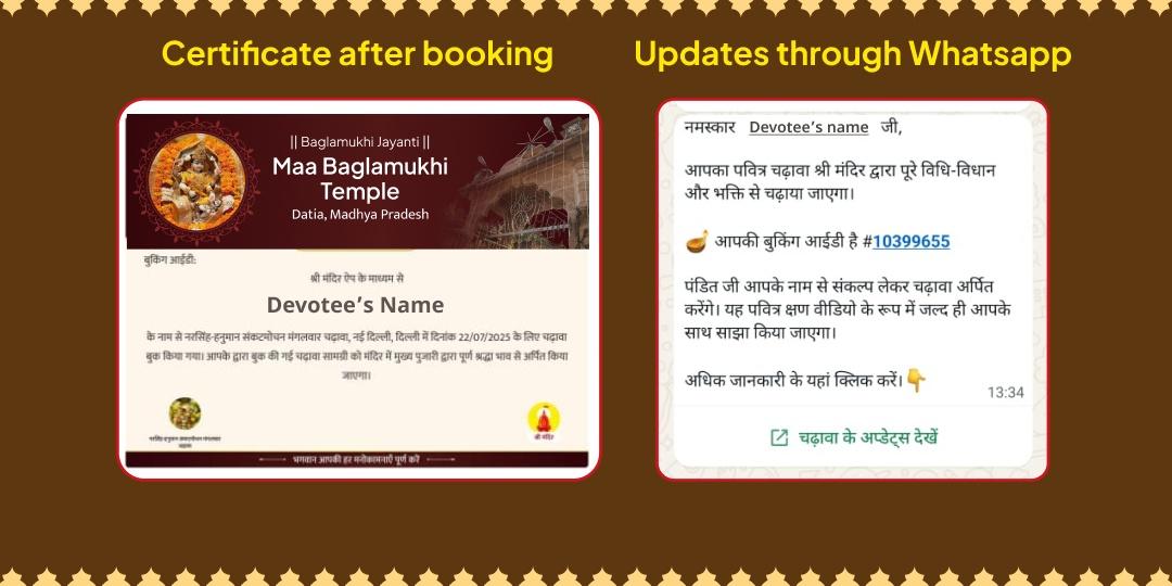 Maa Baglamukhi, Kaal Bhairav and Hanuman Chadhava