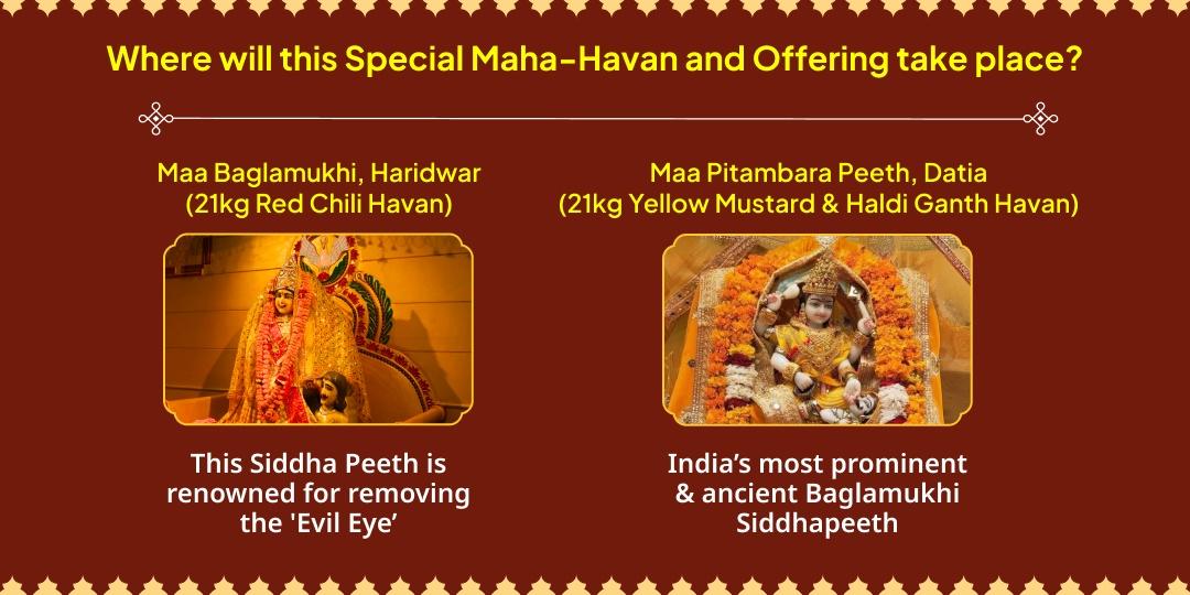 Bagalamukhi Jayanti 21kg Lal Mirchi, Yellow Mustard & Haldi Ganth Havan Aahuti