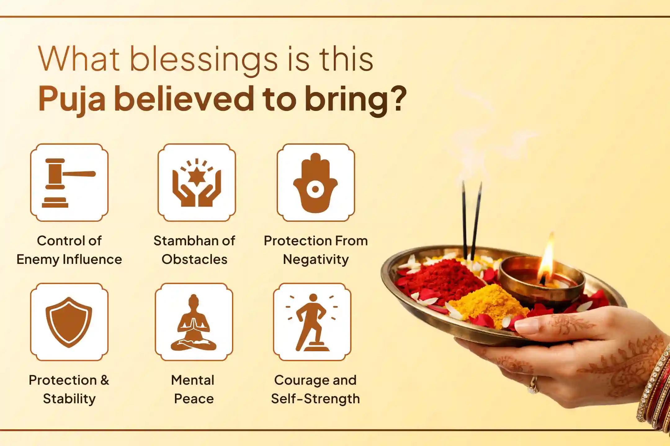 🌙 If opposition, stress, or confusion is increasing in life, then develop a sense of balance and positivity within yourself by worshipping Maa  Baglamukhi through this special Nishit Kaal puja.