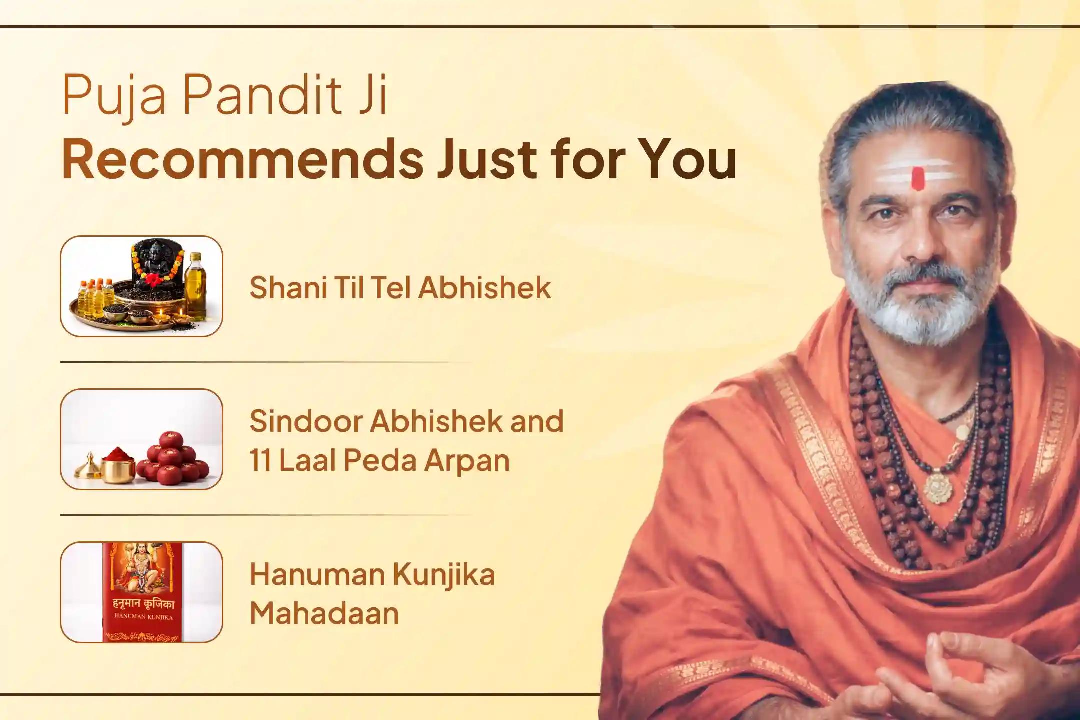 A divine ritual to receive the combined blessings of Shani Dev and Hanuman Ji! Join this sacred anushthan performed by 21 Brahmins to gain blessings of relief from negativity,  and protection from obstacles in life.🙏