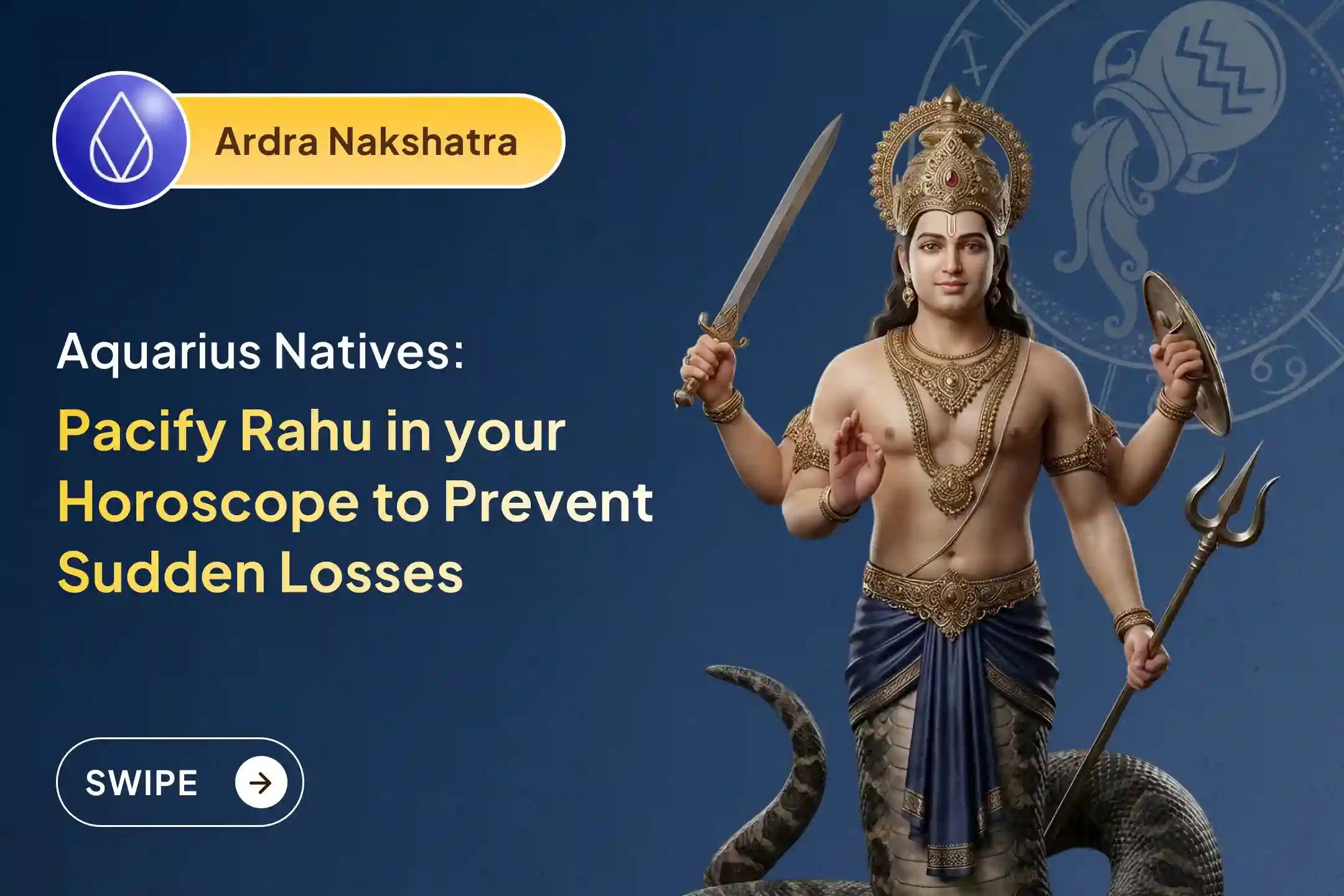 🕉️ Participate in the Kumbha (Aquarius) Rashi Special Rahu Shanti Jaap and Homam for mental clarity and avoiding confusion, protection from sudden losses or traps🙏