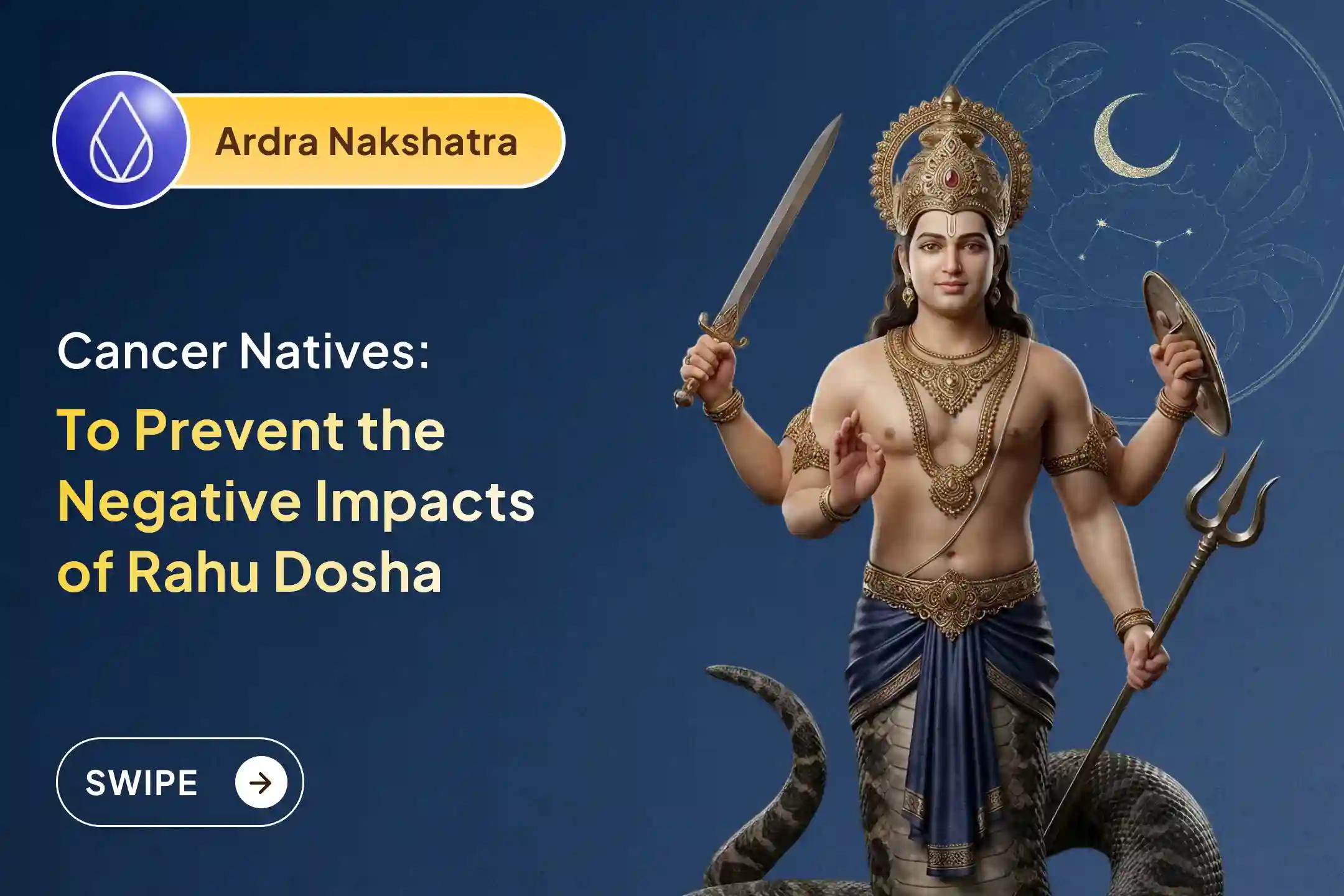 🕉️Participate in the Karka (Cancer) Rashi Special Rahu Shanti Jaap and Homam for protection from the evil eye and any unfortunate instances related to health 🙏