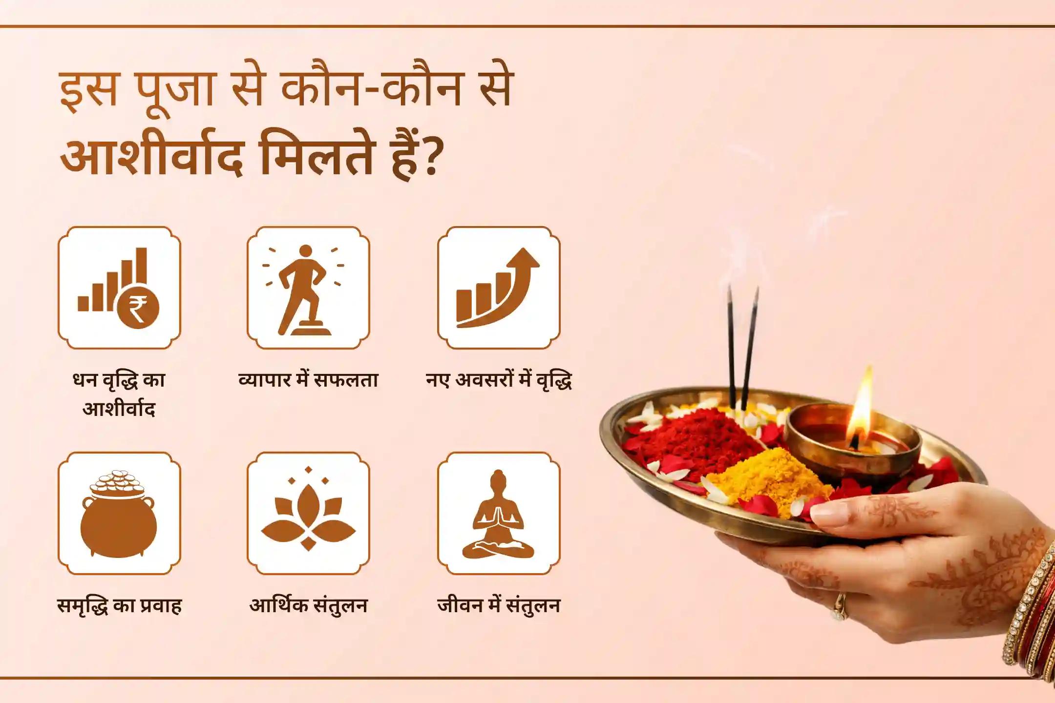 जब प्रयास कम पड़ने लगें, तब भगवान की शरण सबसे बड़ा सहारा बन जाती है। इस विशेष पूजा के माध्यम से मां लक्ष्मी से व्यापार, आय और समृद्धि का आशीर्वाद पाने के लिए प्रार्थना करें।