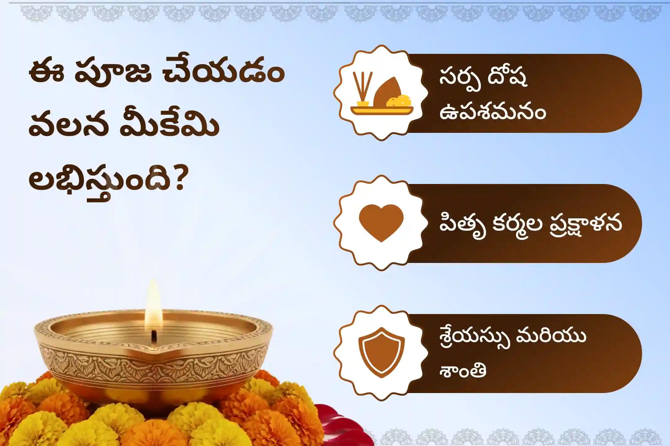 సర్ప (నాగ) దోషం యొక్క దుష్ప్రభావాలను తొలగించి, కర్మ పాపాలను ప్రక్షాళన చేసుకోవడం కొరకు ఆశ్లేష నక్షత్ర గోకర్ణ స్పెషల్ ఆశ్లేష బలి పూజలో పాల్గొనండి.