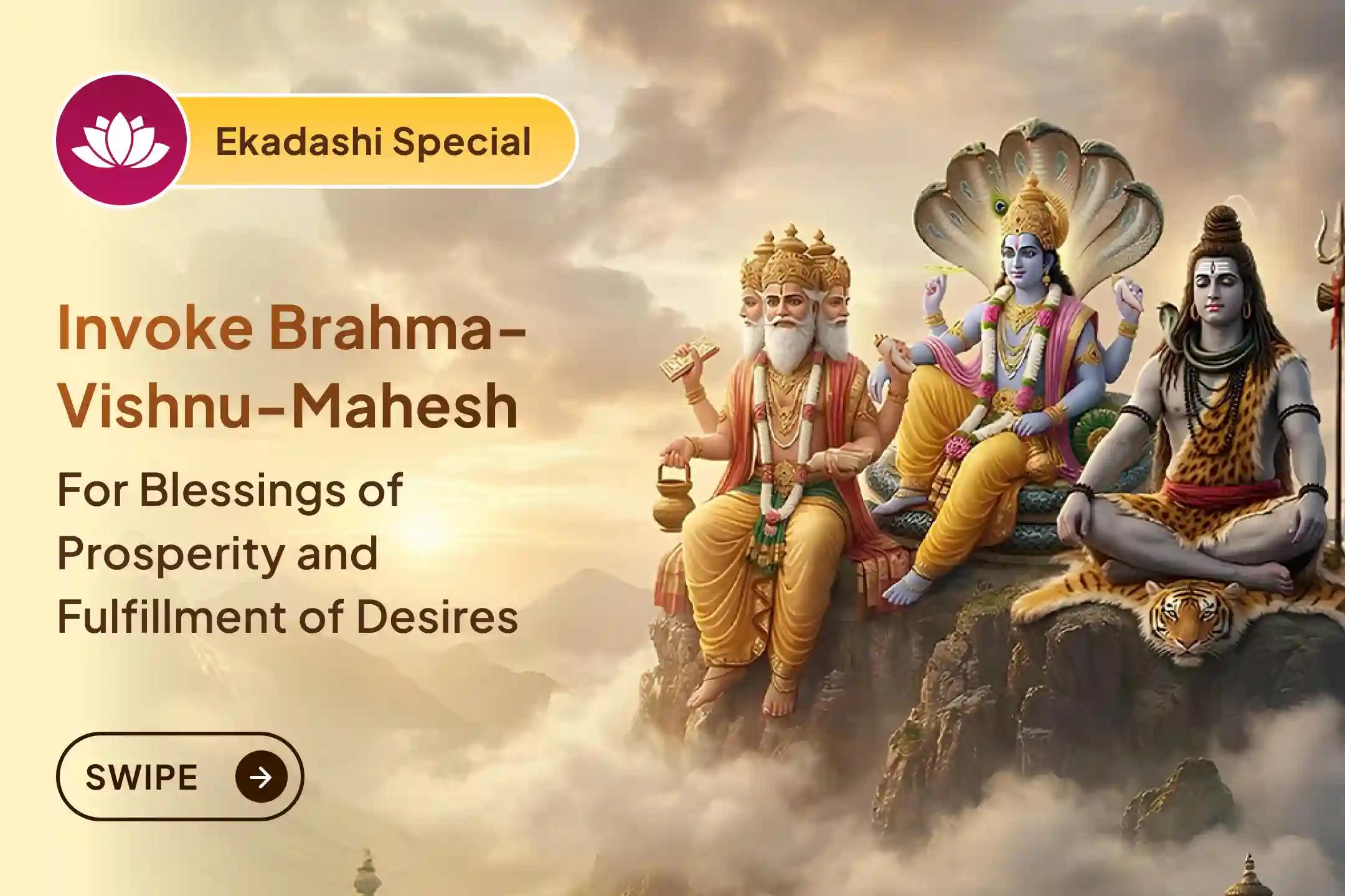✨ A rare Ekadashi–Monday alignment - seek the divine grace of Vishnu and Shiva together for prosperity, peace, and life transformation.