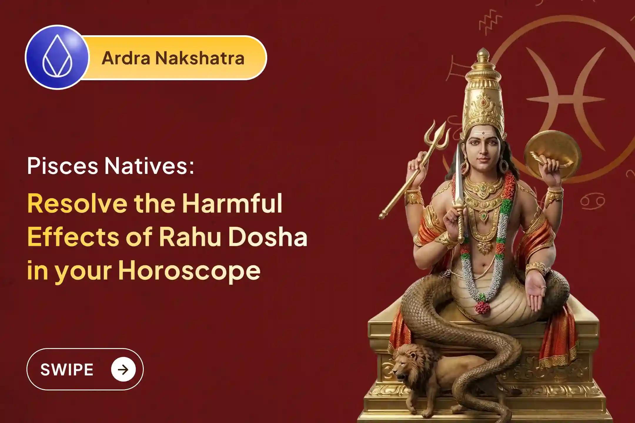 🕉️ Participate in the Meena (Pisces) Rashi Special Rahu Shanti Jaap and Homam for mental clarity and avoiding confusion, protection from sudden losses or traps🙏