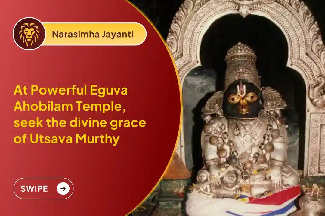 🕉️Participate in the Narasimah Jayanthi Special Utsava Murthy Abhishekam at the powerful Ahobilam temple for protection, strength, healing, and removal of negativity🙏