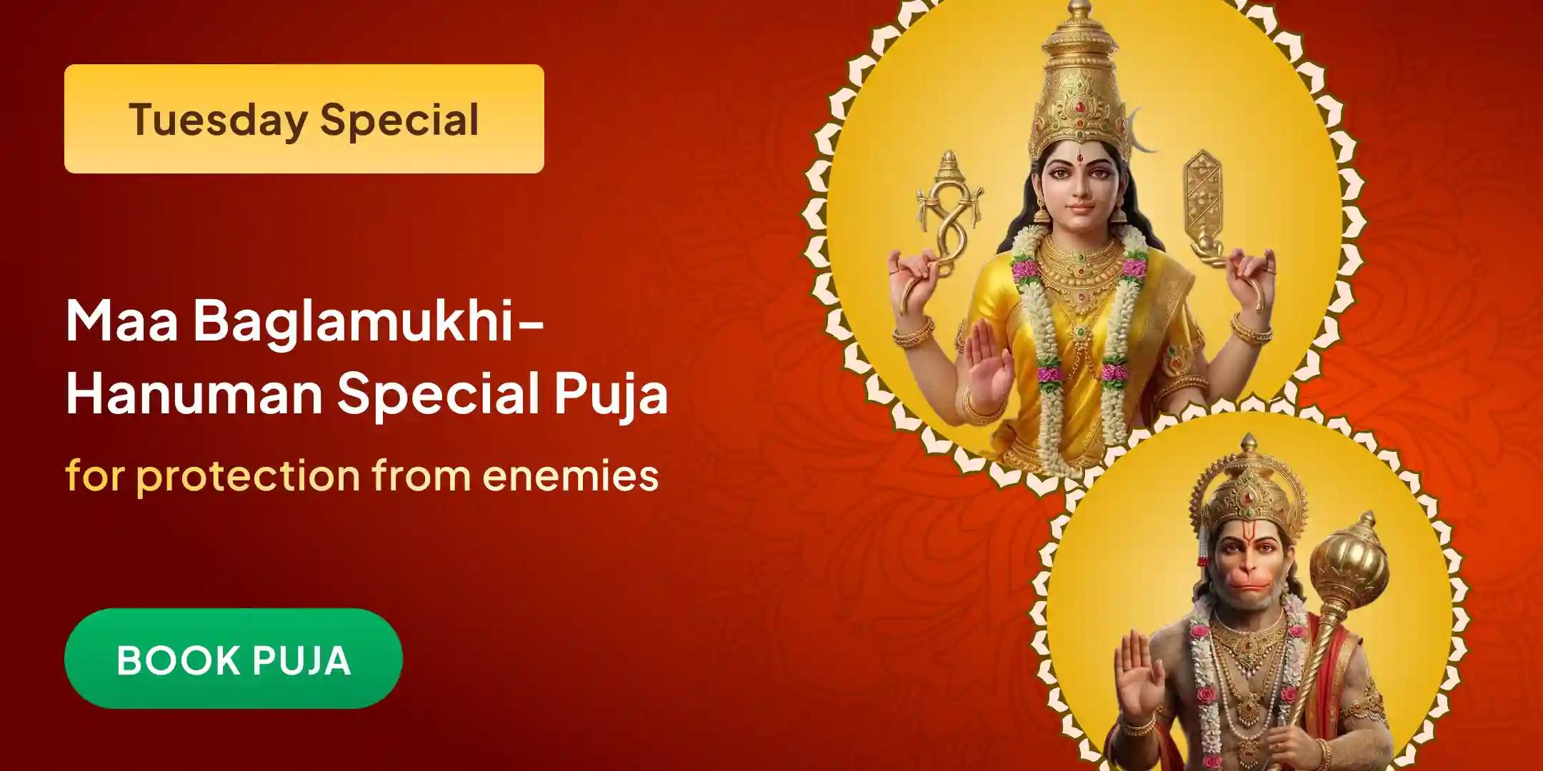 Maa Baglamukhi Shatru Buddhi Vinashini Yagya and Hanuman Shatrunjay Pujan