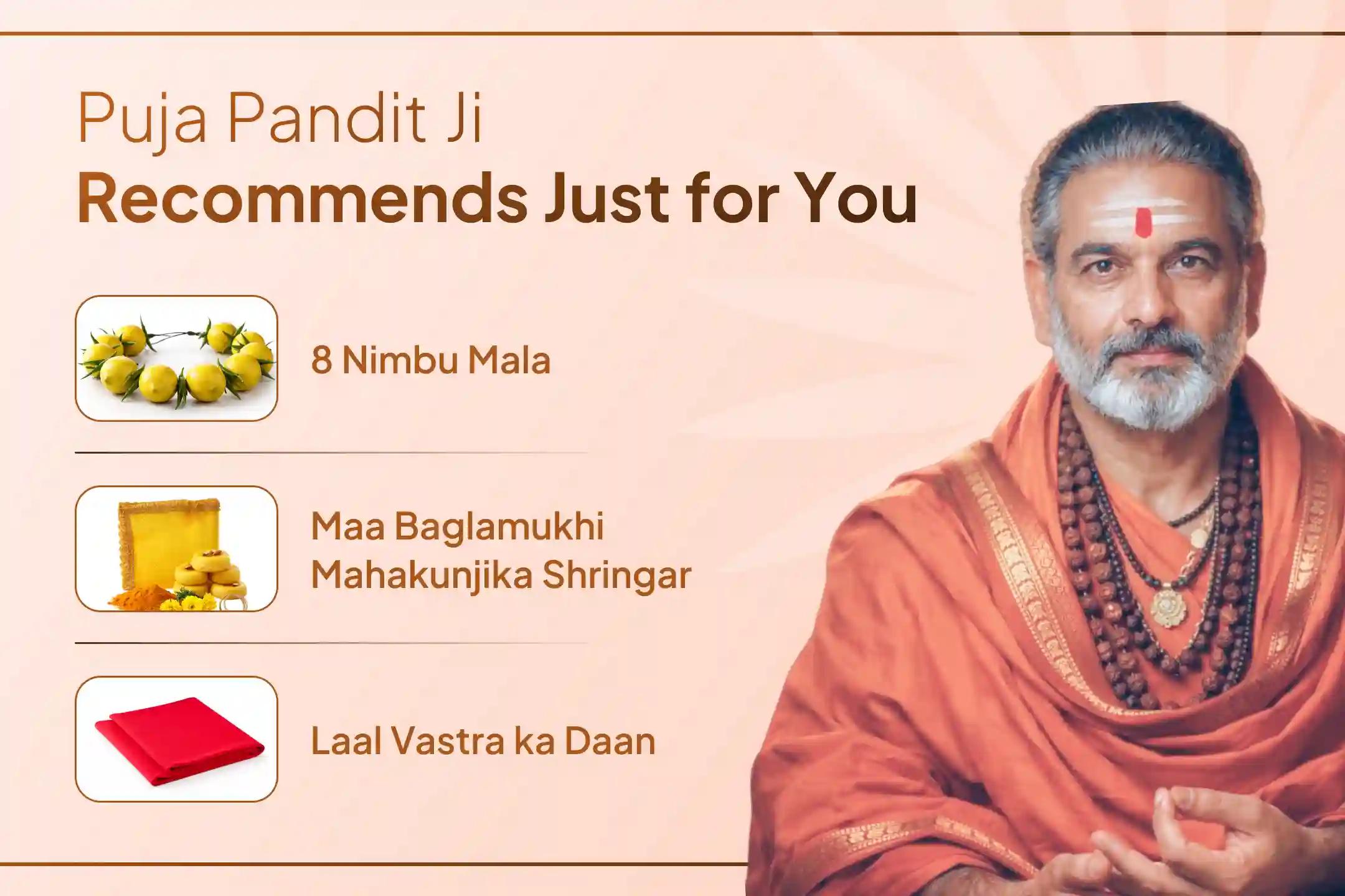 Are enemies repeatedly putting obstacles in your work? Participate in the Maa Baglamukhi Shatru Buddhi Vinashini Yagya and Hanuman Shatrunjay Pujan this Tuesday and receive blessings for protection from enemies and progress in life.