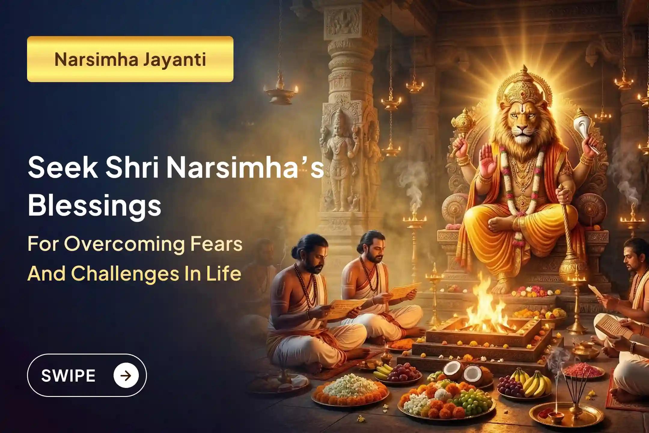 🕉️ Are you feeling constantly surrounded by fear, negativity, or unseen opposition despite doing everything right? On the powerful occasion of Narsimha Jayanti, seek the divine protection of Bhagwan Shri Narsimha