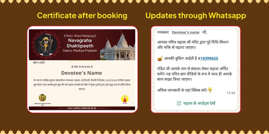 Rahu-Shani Shrapit Dosha Shani Hawan Ahuti & Til-Tel Abhishek