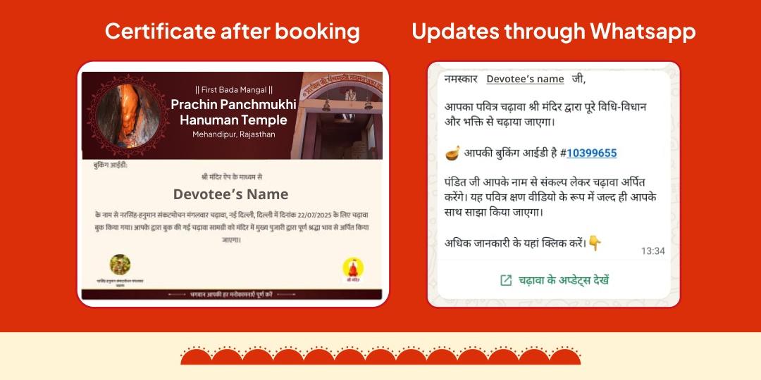 First Bada Mangal Panchmukhi Hanuman Sindoor Chola & Evil Eye Shanti Havan Ahuti