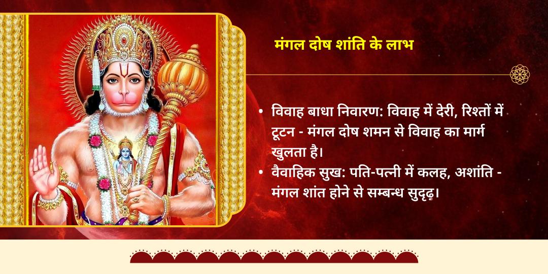 बड़ा मंगल मंगल दोष शांति विशेष हनुमान-मंगलनाथ चढ़ावा