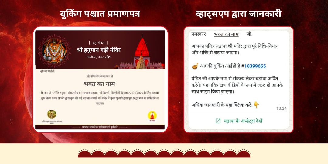 बड़ा मंगल मंगल दोष शांति विशेष हनुमान-मंगलनाथ चढ़ावा