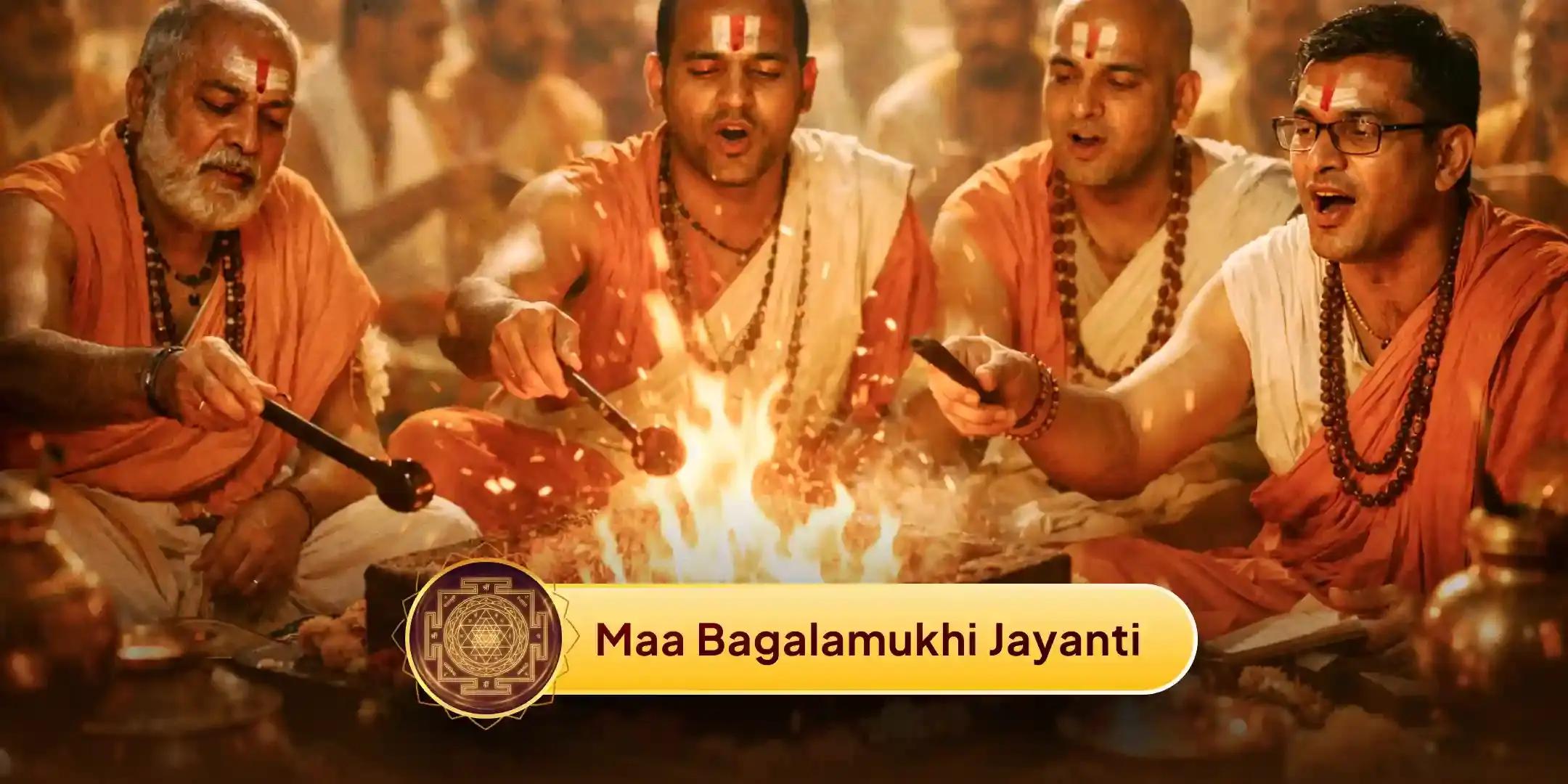  32 ब्राह्मण, 32 अक्षरी मंत्र, 32,000 जाप, 32 नाम पाठ, बगलामुखी जयंती महापूजा