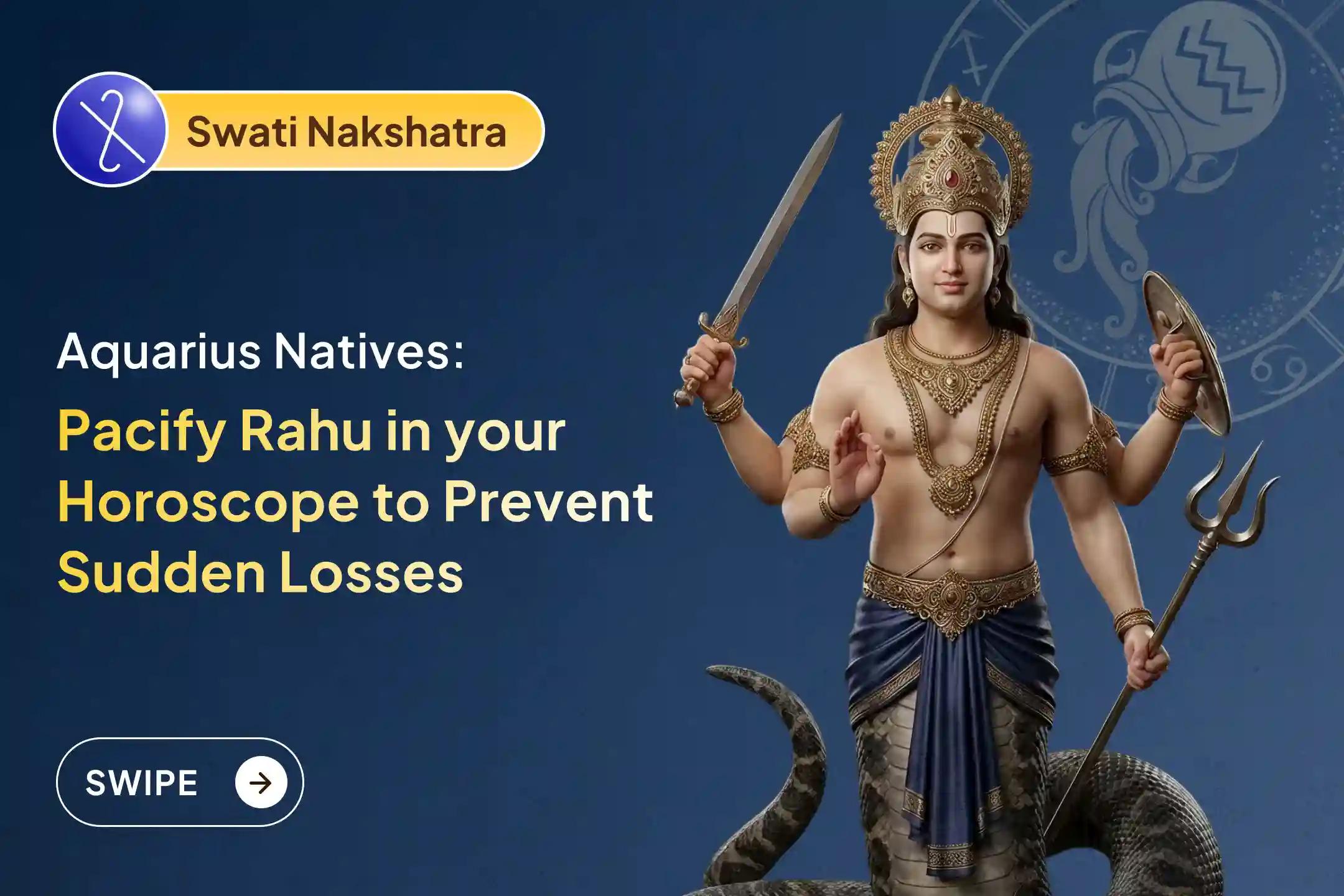 🕉️ Participate in the Kumbha (Aquarius) Rashi Special Rahu Shanti Jaap and Homam for mental clarity and avoiding confusion, protection from sudden losses or traps🙏