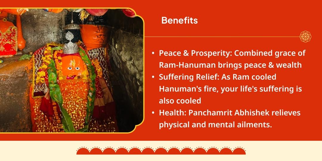 Bada Mangal Shri Hanuman Panchamrit Maha Snan Abhishek at Hanuman Dhara, Chitrakoot