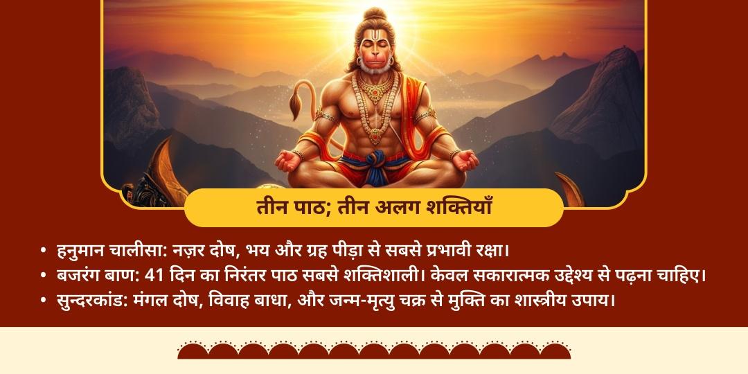 बड़ा मंगल हनुमान चालीसा, बजरंग बाण एवं सुन्दरकांड पाठ