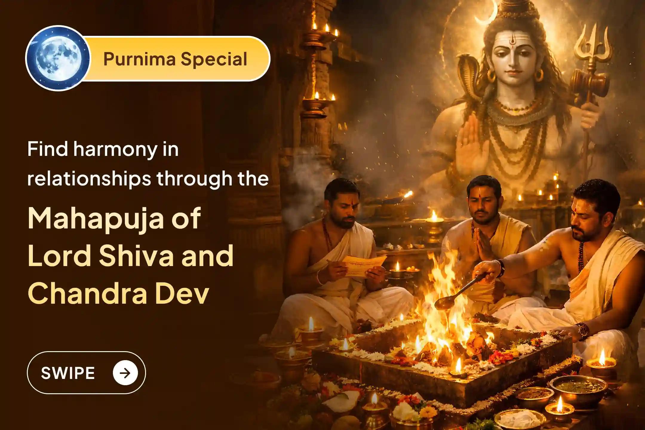 If your mind feels restless or family bonds are weakening, join this Purnima Mahapuja to receive Shiva’s blessings for peace, balance, and harmony 🙏 