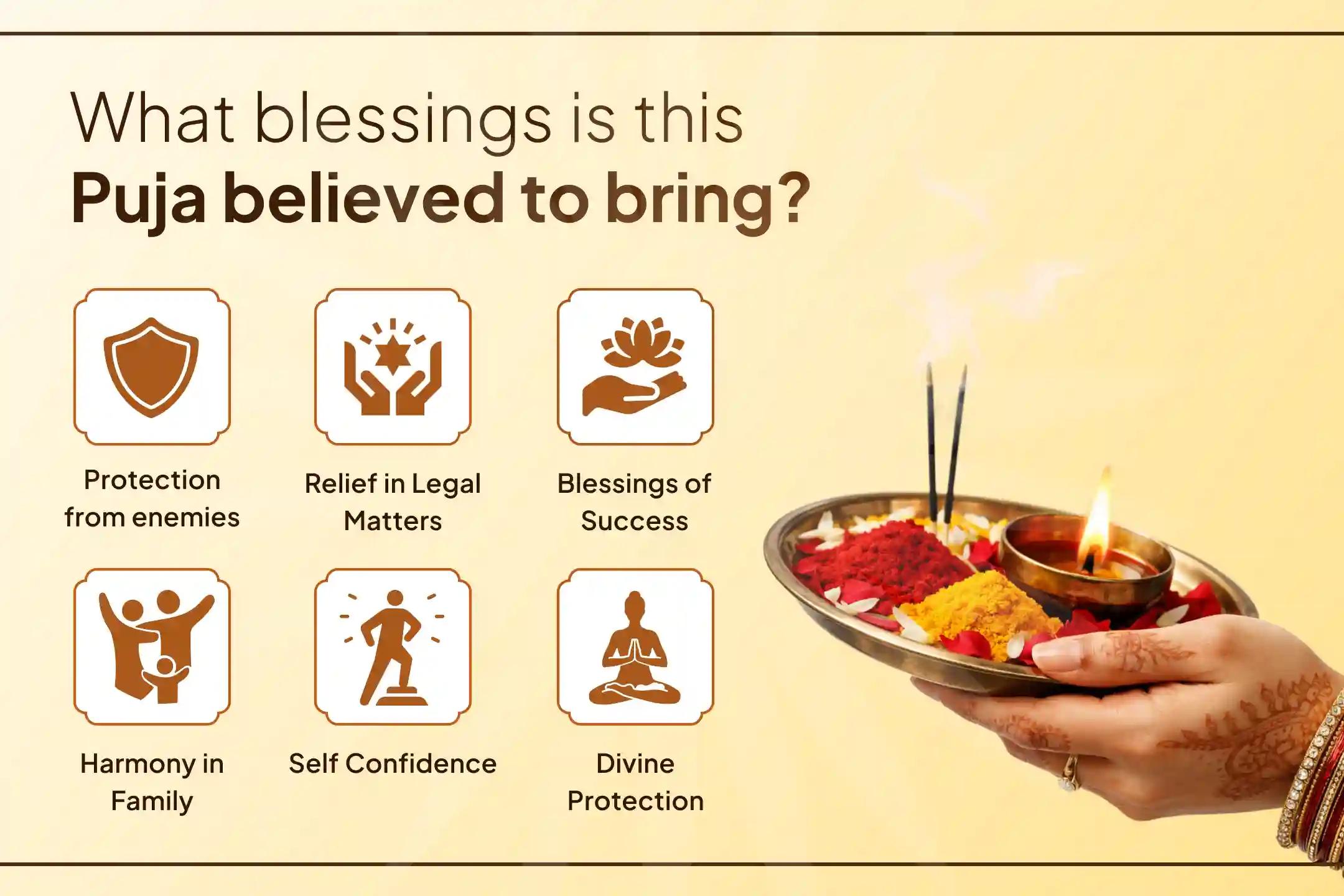 ⚖️ Gain the combined blessings of Maa Bagalamukhi and Lord Shani for victory over enemies and success in legal matters. 🙏