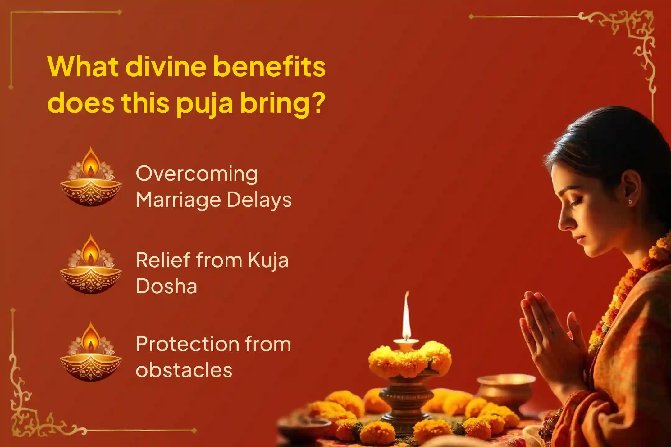 This Angaraka Chaturthi, participate in the special Kuja Dosha Shanti Puja and Peepal Tree Puja at the largest Mangal temple in India for Mangala Dosha relief and the removal of marriage obstacles.