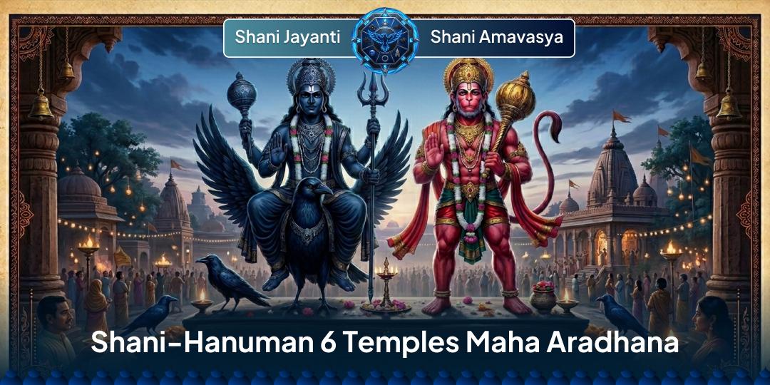 Hanuman freed Shani from Lanka & Shani exempted Hanuman devotees from malefic effects! Seek relief from fear, suffering, doshas, and negativity.