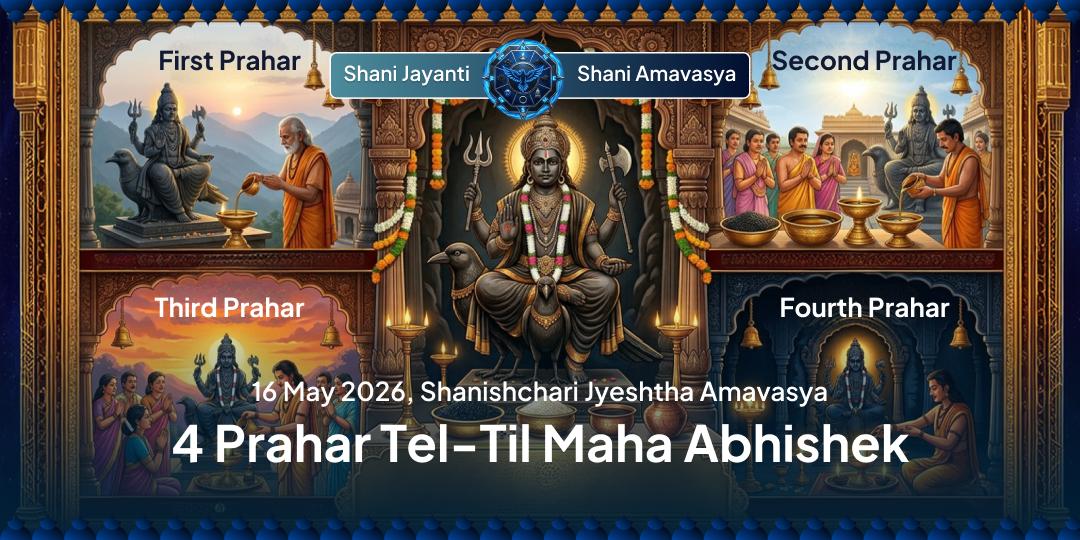 Shani Jayanti-Shani Amavasya 4 Prahar Tel-Til Maha Abhishek 
