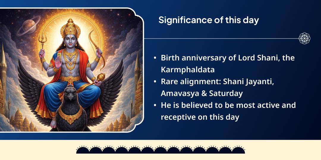 Shani Jayanti-Shani Amavasya Pitru Mukti Pitru Tarpan Seva  