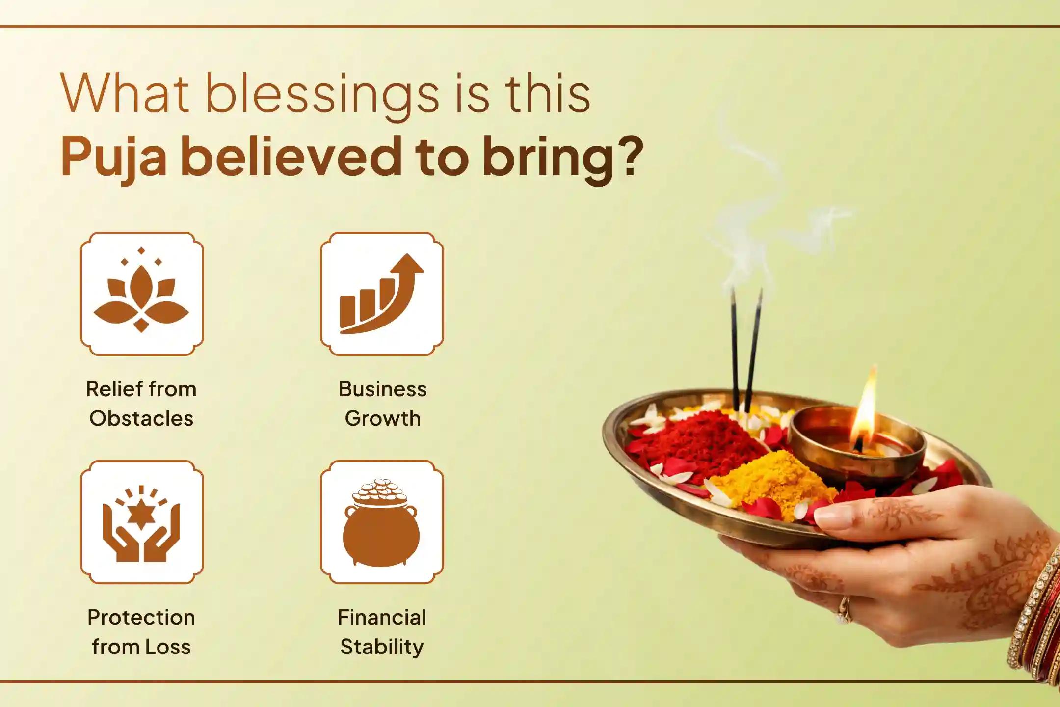 💫If your business growth has slowed down and financial stability feels out of reach, then participate in this Friday’s Business Growth Special Puja and receive the blessings of Maa Lakshmi