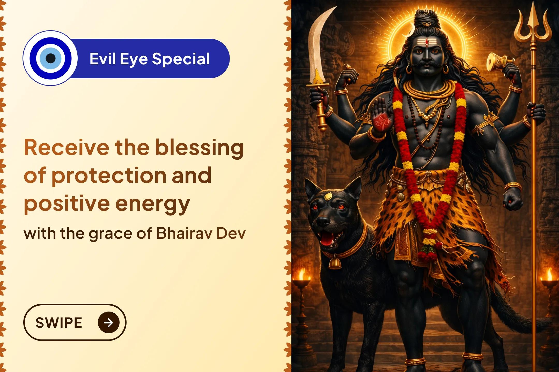 ✨🛡️ Do you frequently feel obstacles, fear, or negativity without any reason? Through this special Bhairav Puja, receive a divine protection shield and the flow of positive energy in life.