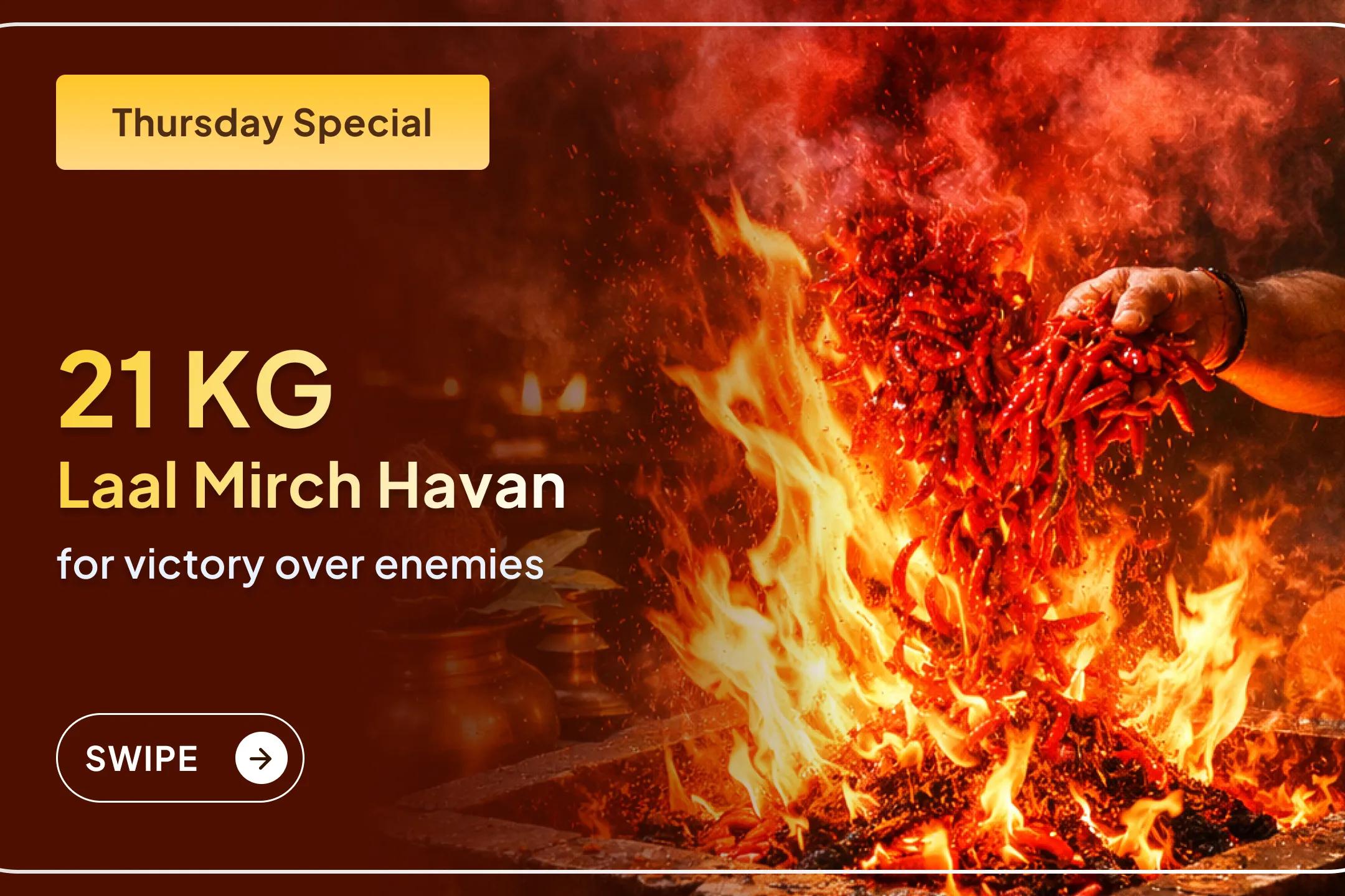 🔥 Are enemies repeatedly troubling you or is your court case stuck? Through the special grace of Maa Bagalamukhi in Datia, perform the 21 kg Lal Mirchi Havan to remove obstacles and open the path to victory.