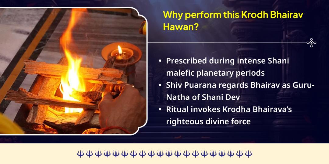 Saturday Kalashtami Shani Dosha Nivaran Krodh Bhairav Hawan Ahuti