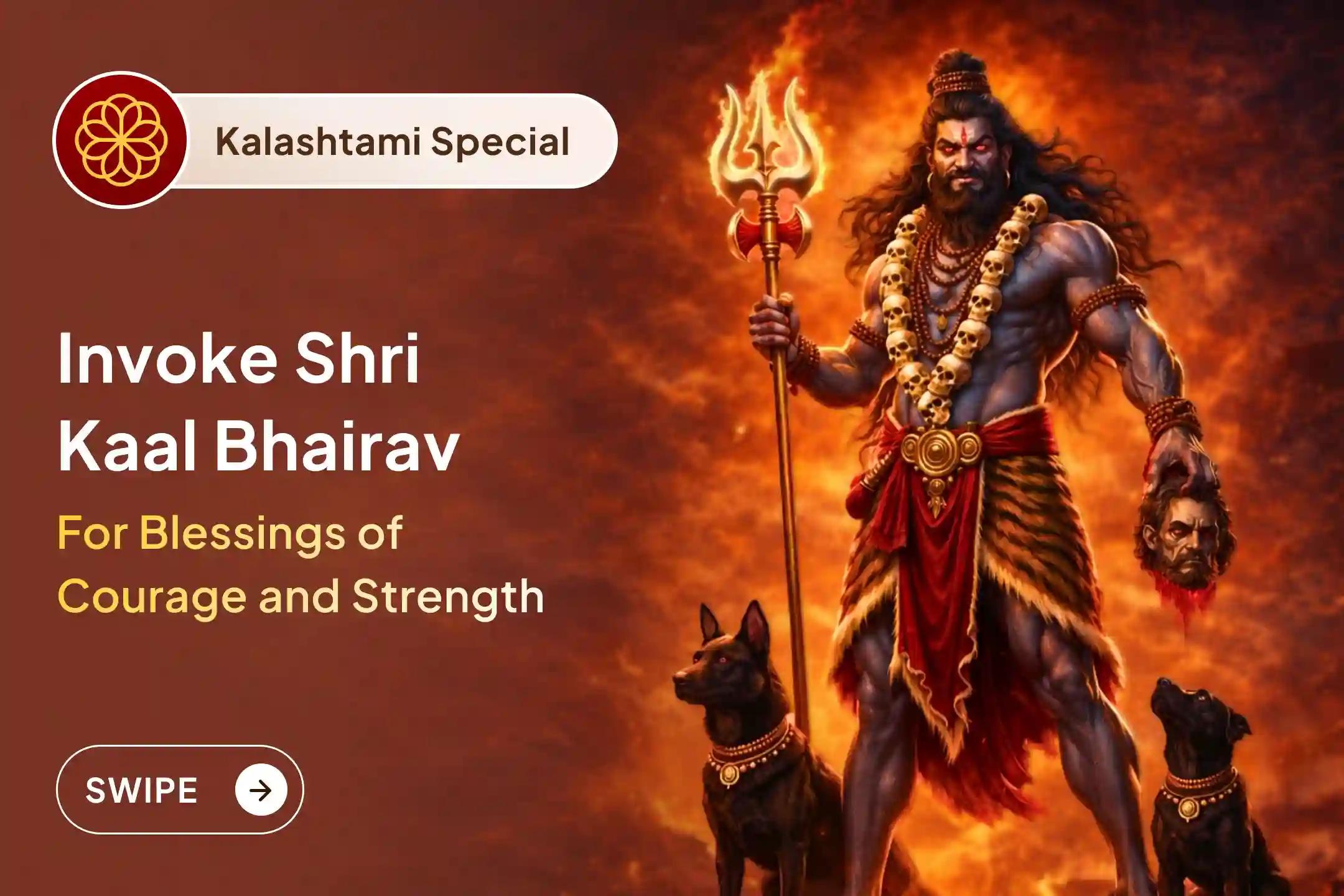 🌑 On Kalashtami, when Bhairav’s energy is most powerful, surrender your fears and invite divine protection, courage, and strength into your life.
