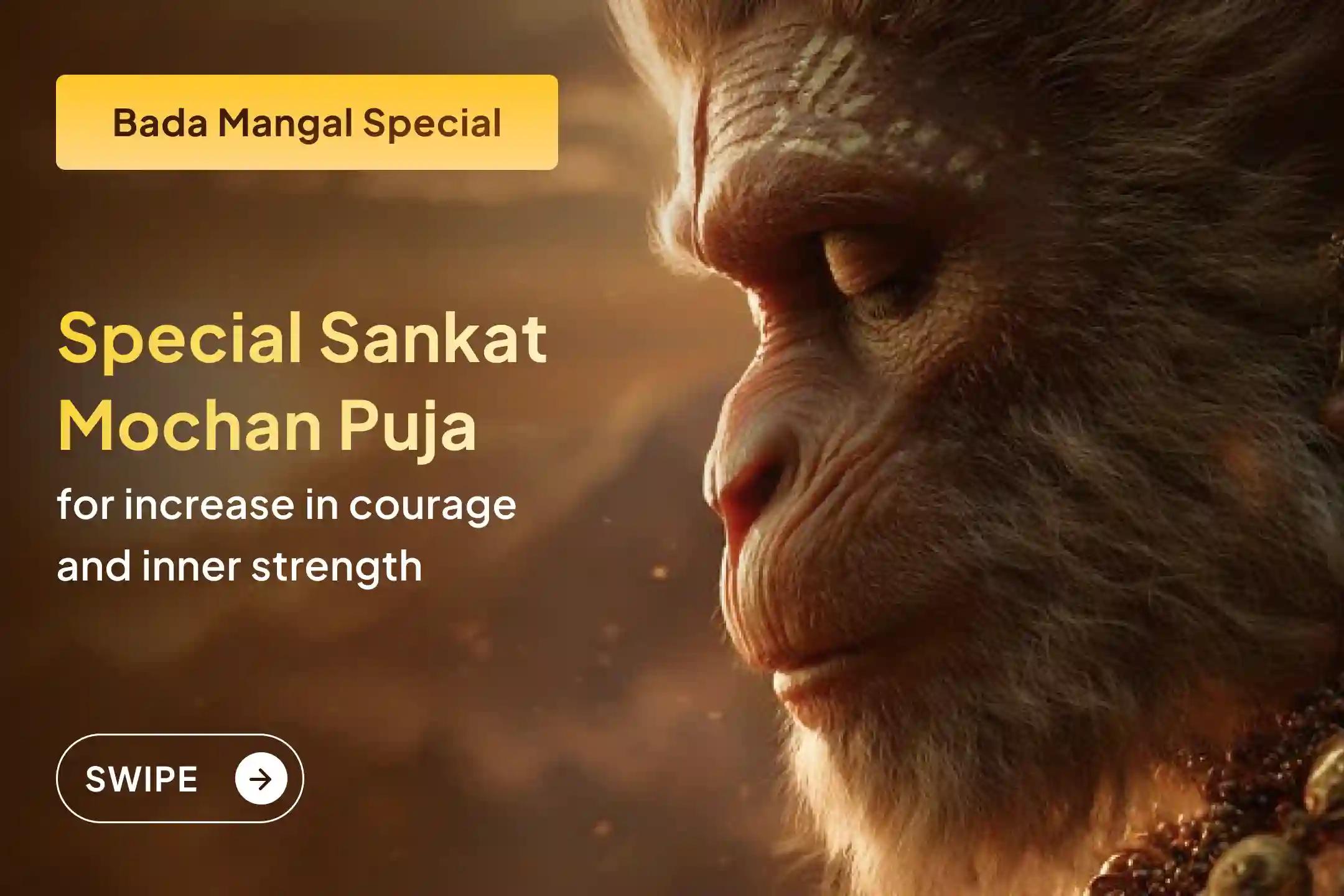 🚩 Are repeated troubles and negativity stopping you in life? This Bada Mangal begins a new phase of strength, protection, and courage with Hanuman Ji’s blessings. 