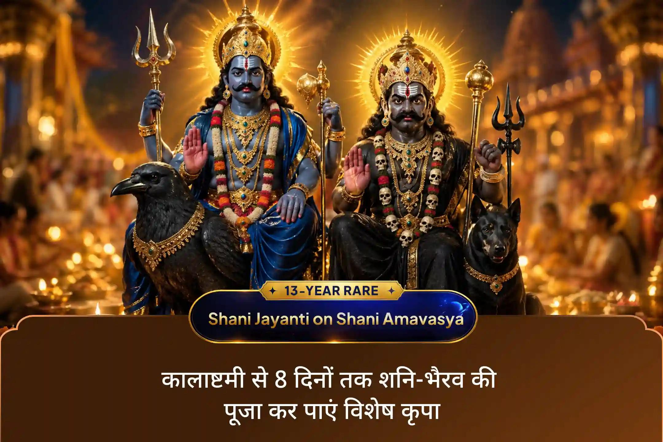 क्या आप लगातार हो रही देरी और ऐसी छिपी समस्याओं से परेशान हैं जो कभी खत्म होती नहीं दिखती? भगवान श्री शनि देव और भगवान श्री काल भैरव की कृपा आपके जीवन से इन कठिनाइयों के बादल को हटा सकती है।