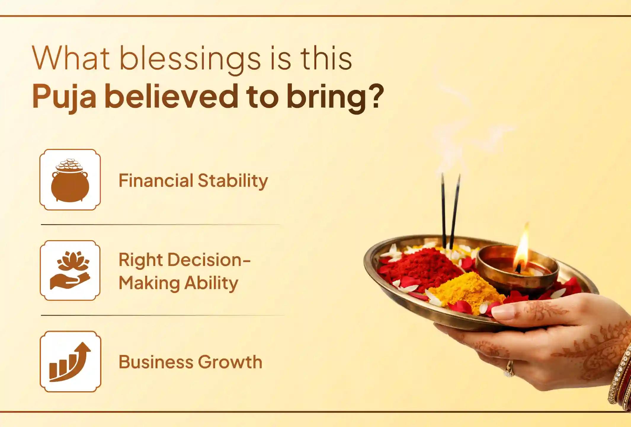 💫If your business growth has slowed down and financial stability feels out of reach, then participate in this Friday’s Business Growth Special Puja and receive the blessings of Maa Lakshmi