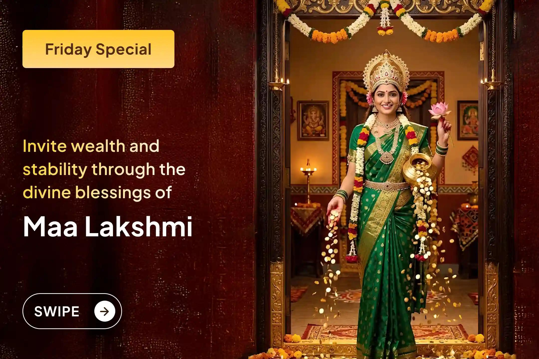 ✨ When your efforts don’t feel enough, surrendering to the divine becomes your greatest support - offer your prayers to Maa Lakshmi through this special puja for business growth, income stability, and prosperity.