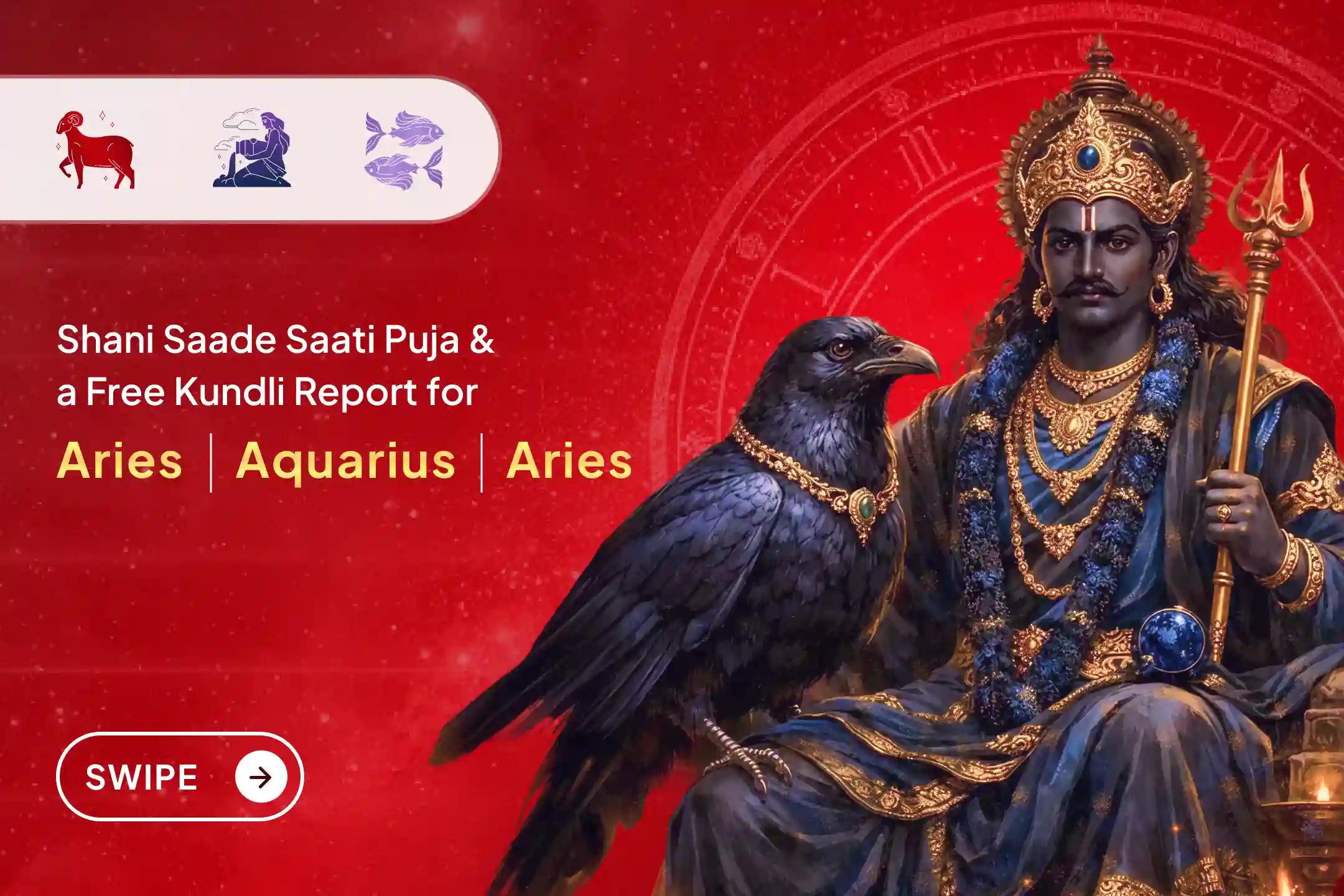 🪔 On the rare coincidence of Shani Jayanti and Shani Amavasya falling together, participate in this powerful Shani Dosh Shanti Puja for relief and receive a detailed Saade Saati Report for clarity and guidance. 