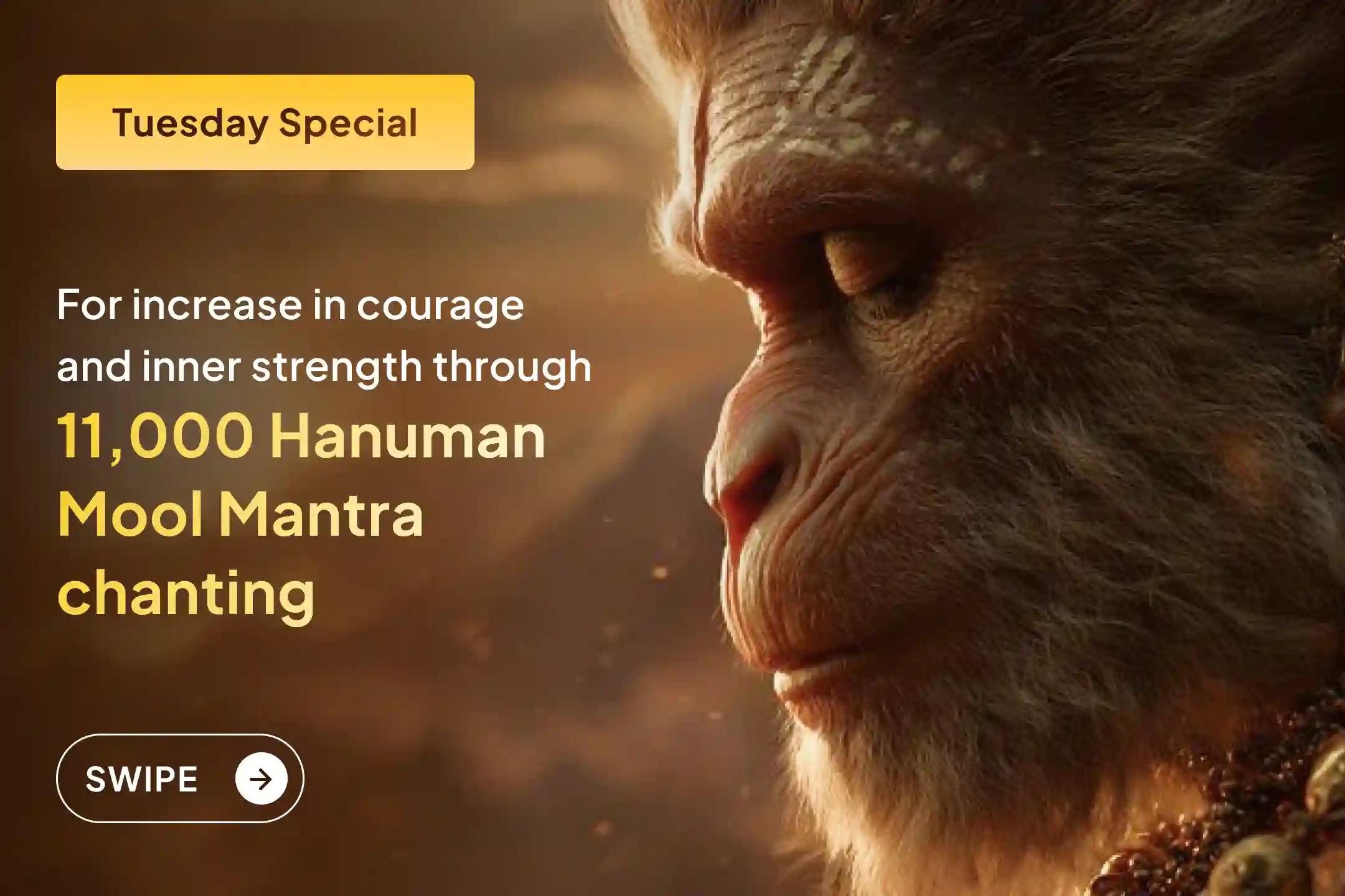 🔱 Join this divine Hanuman Garhi ritual through Sri Mandir on the first Big Mangal of Adhik Maas arriving after 8 years and receive blessings of unbreakable strength, protection from troubles, and steady security in life.