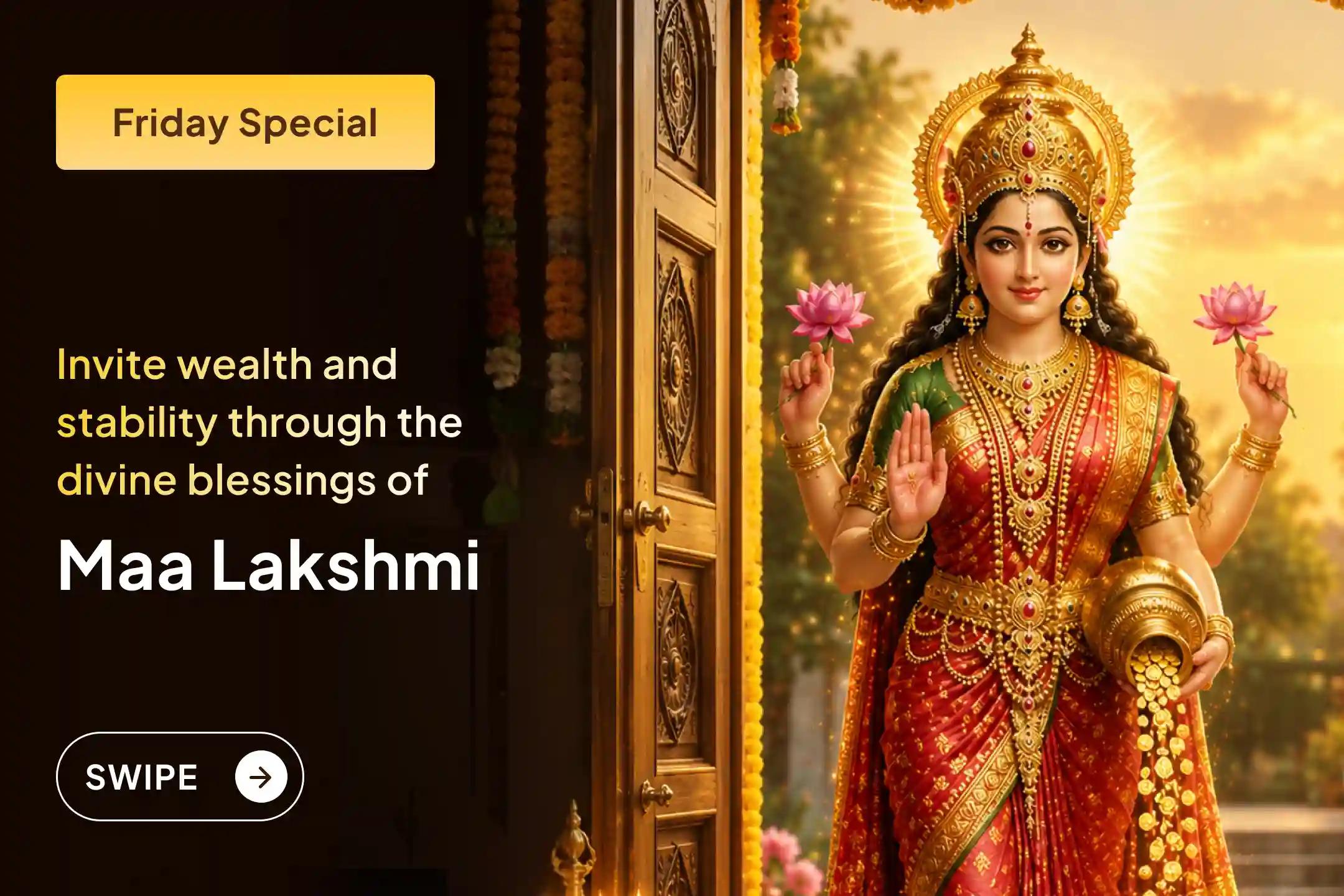 ✨ When your efforts don’t feel enough, surrendering to the divine becomes your greatest support - offer your prayers to Maa Lakshmi through this special puja for business growth, income stability, and prosperity.