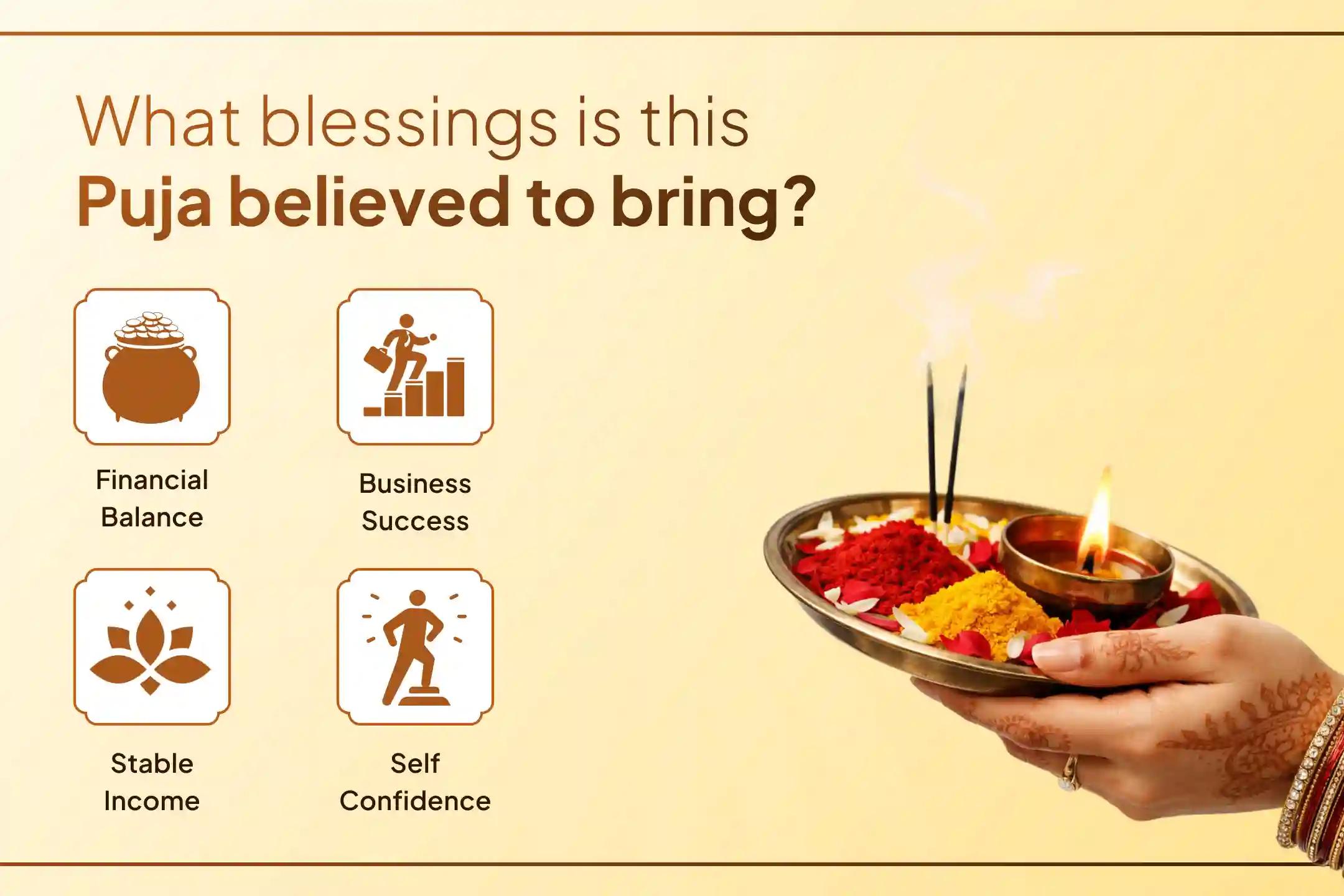 ✨ When your efforts don’t feel enough, surrendering to the divine becomes your greatest support - offer your prayers to Maa Lakshmi through this special puja for business growth, income stability, and prosperity.