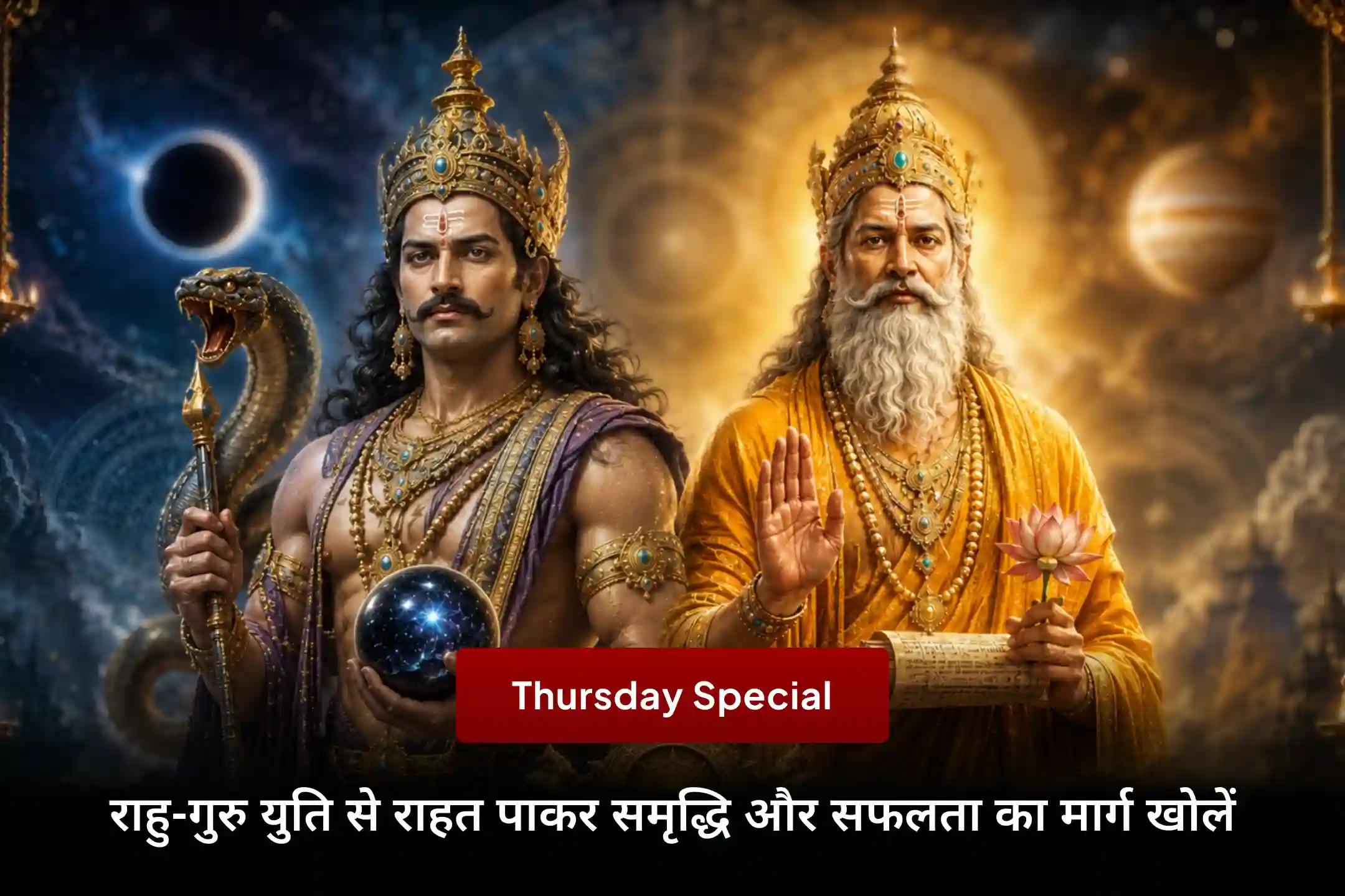 क्या आप मेहनत करने के बाद भी अचानक धन हानि और निर्णयों में भ्रम का सामना कर रहे हैं? इस गुरुवार की जाने वाली गुरु-चांडाल दोष निवारण पूजा आपके जीवन में धन और सही दिशा का मार्ग खोलने में सहायक होगी।
