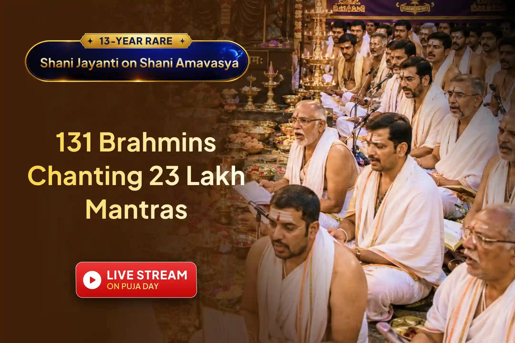 🪐 A rare conjunction of Shani Jayanti and Shani Amavasya after 13 years – an opportunity to transform difficult times!Join this puja LIVE seeking relief from negativity 