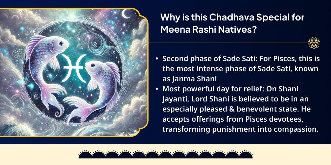 Shani Jayanti-Amavasya Meena Rashi Sade Sati Shanti Chadhava