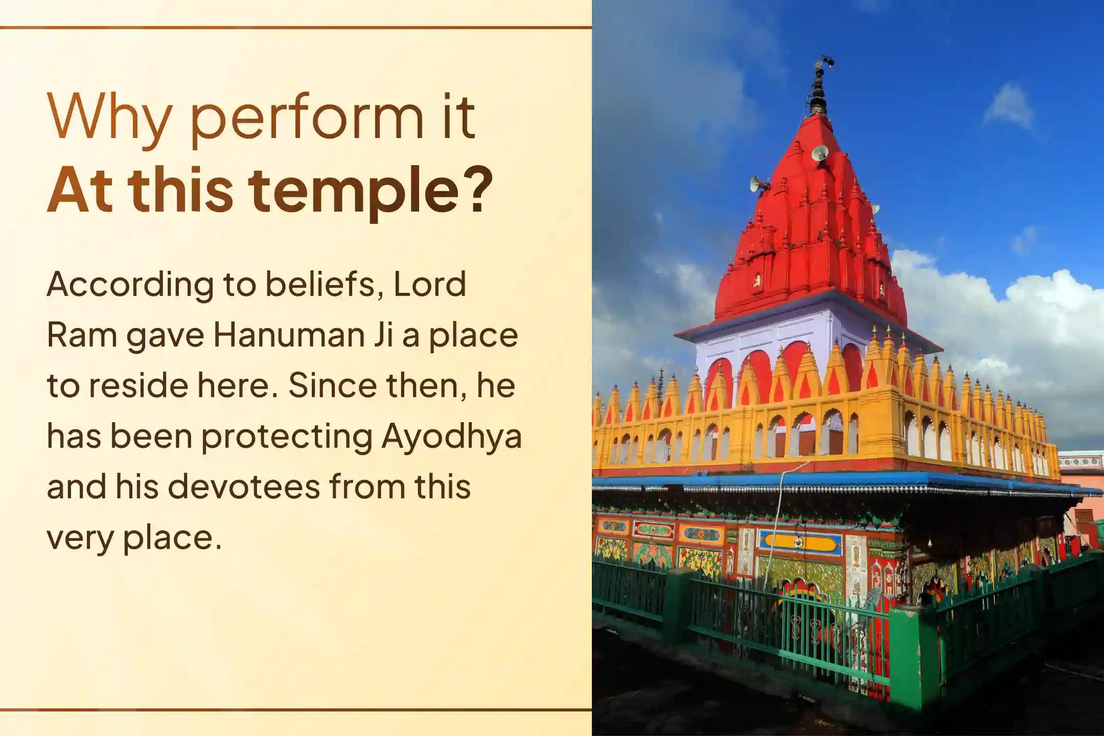 On the sacred Bada Mangal of Adhik Mas, seek the blessings of Sankat Mochan Hanuman Ji through the sacred Hanuman Garhi Pujan and Vaanar Seva in Ayodhya✨