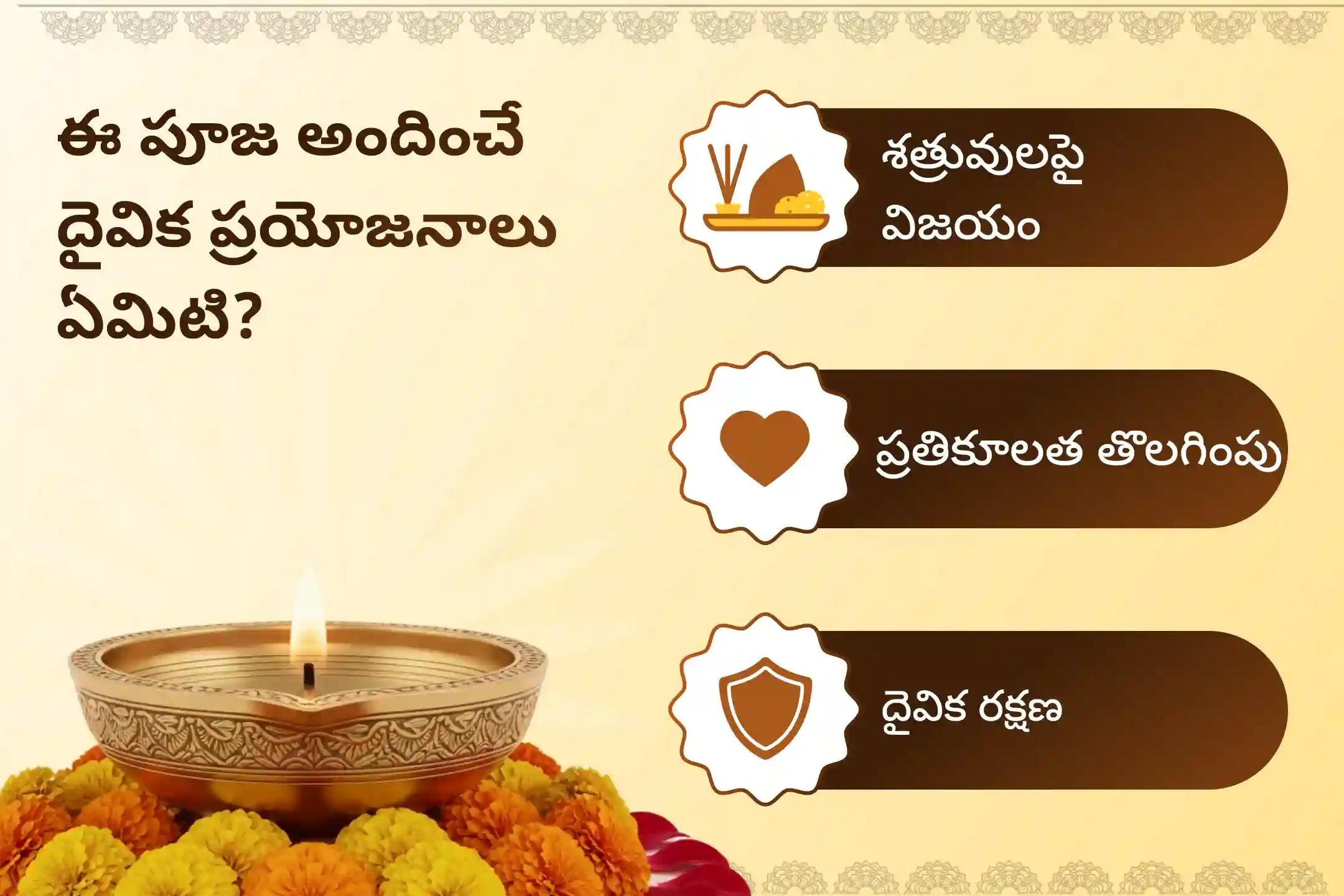 దేవి రక్షణ కోసం, దుష్ట శక్తులు మరియు ప్రతికూల ప్రభావాలను దూరం చేయడానికి అధిక మాసంలోని దుర్గాష్టమి నాడు బగలాముఖీ ప్రత్యంగిరా ప్రత్యేక 1,25,000 బగళాముఖీ మూల మంత్ర జపం, బగళాముఖీ-ప్రత్యంగిరా కవచ పారాయణం, మరియు హోమంలో పాల్గొనండి.