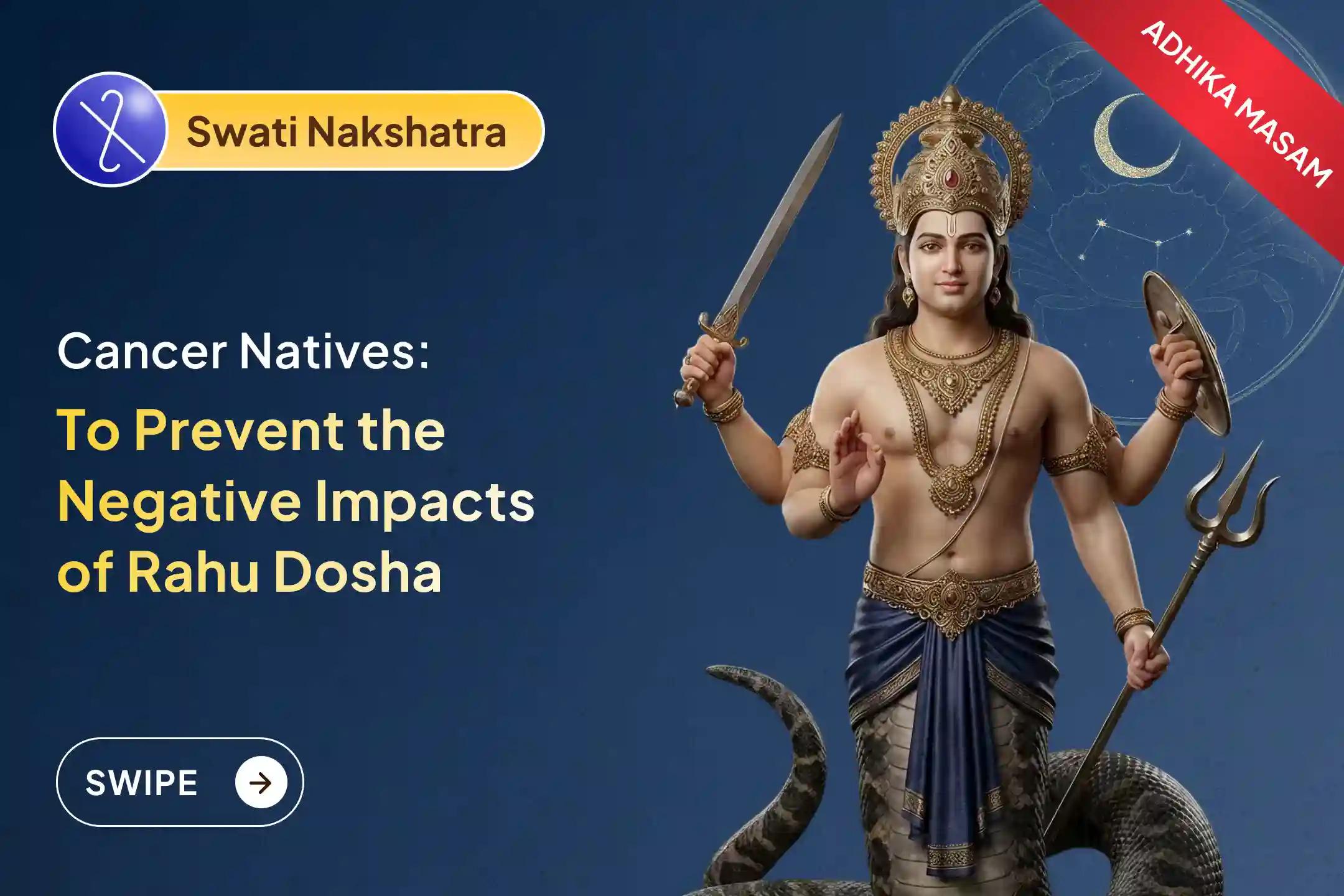 🕉️Participate in the Karka (Cancer) Rashi Special Rahu Shanti Jaap and Homam for protection from the evil eye and any unfortunate instances related to health 🙏
